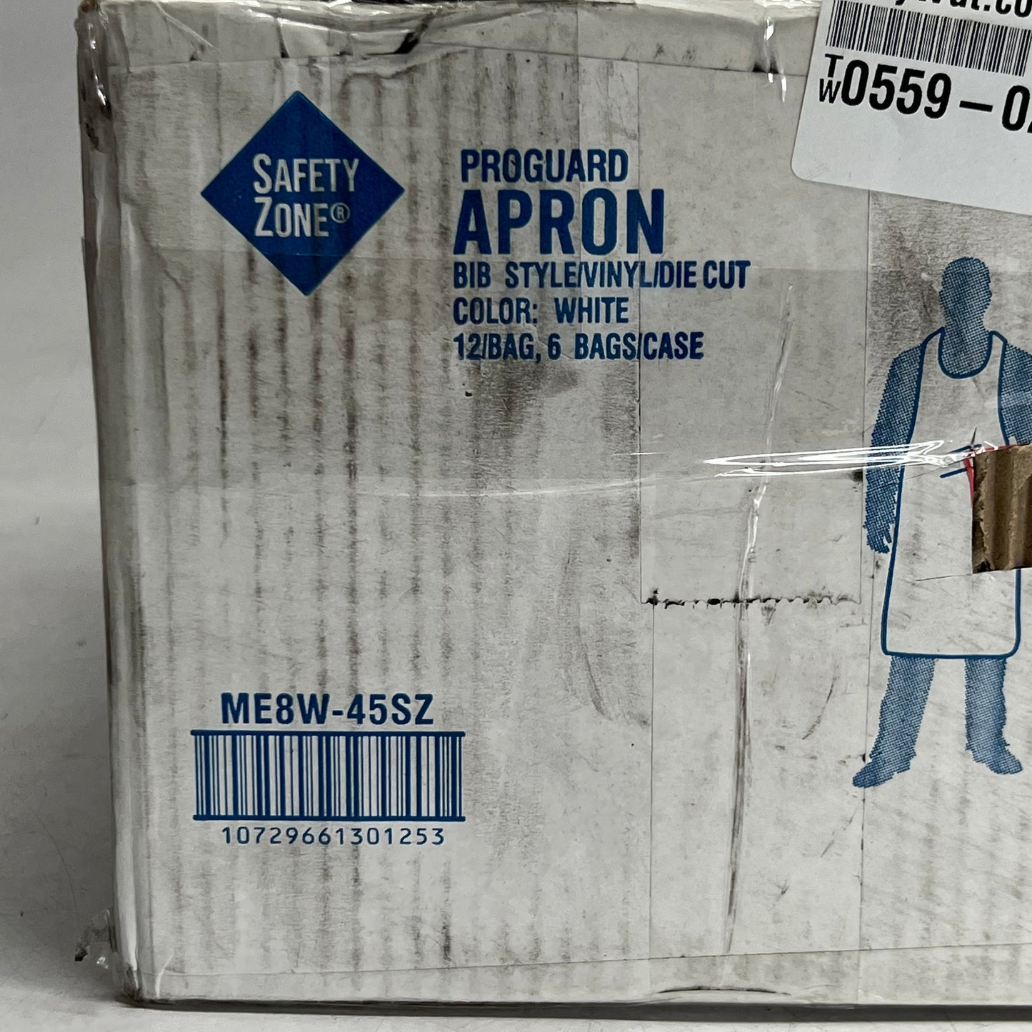 SAFETY ZONE (72 PACK/Case) Proguard Die Cut Apron ME8W-45SZ (New Other, Distressed Box)