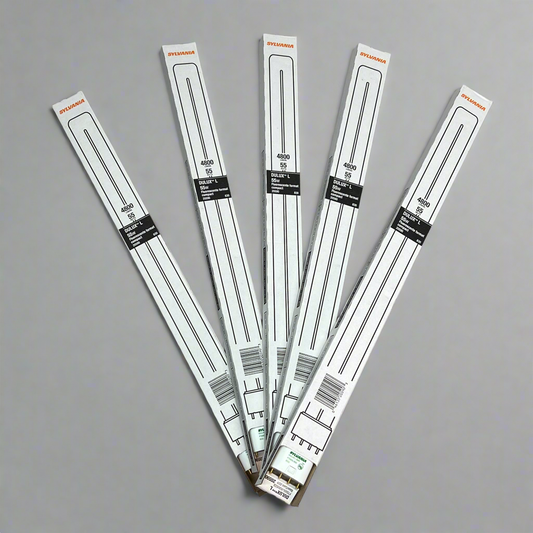 SYLVANIA (5 PACK) Compact Florescent Bulb 4 Pin 55w 3,000K  White FT55D/830/ECO