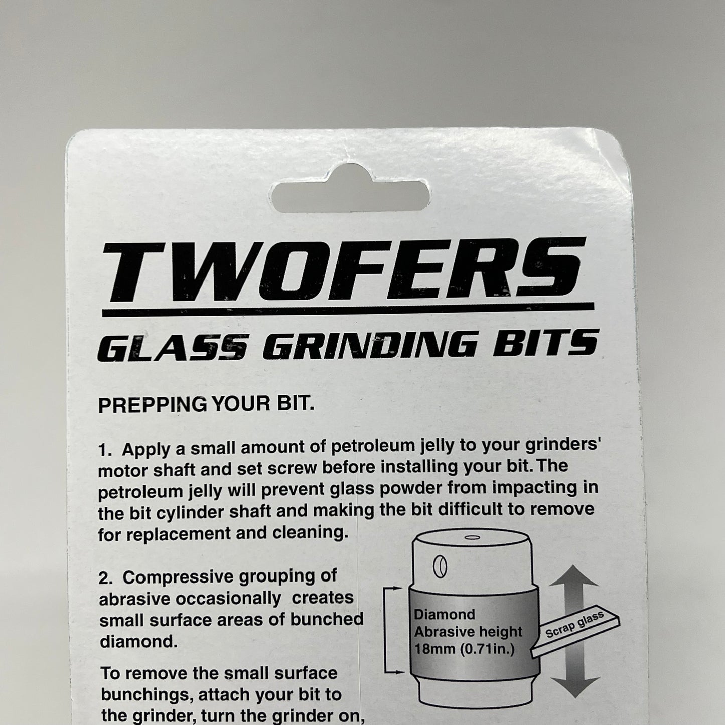 AANRAKU (SET OF 2)Twofers Ripple Bits Diamond Coating Double Plated 100/120 Grit