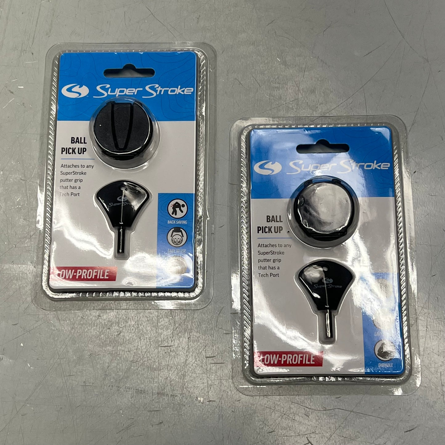 SUPER STROKE (2 PACK) Low Profile Ball Pick Up Attachment For Equipment