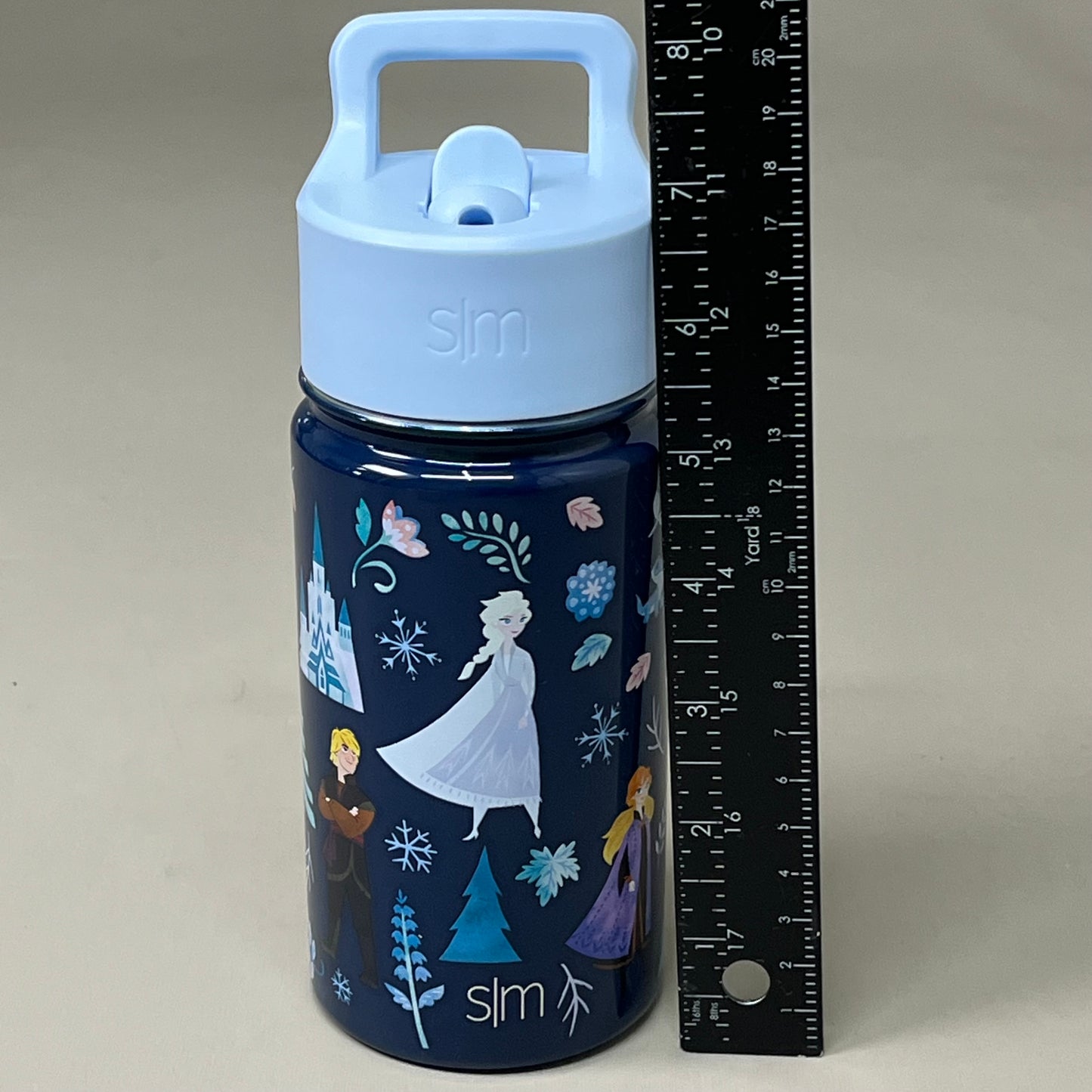 SIMPLE MODERN Stainless Steel Water Bottle w/ Straw Disney Frozen Princess 14oz