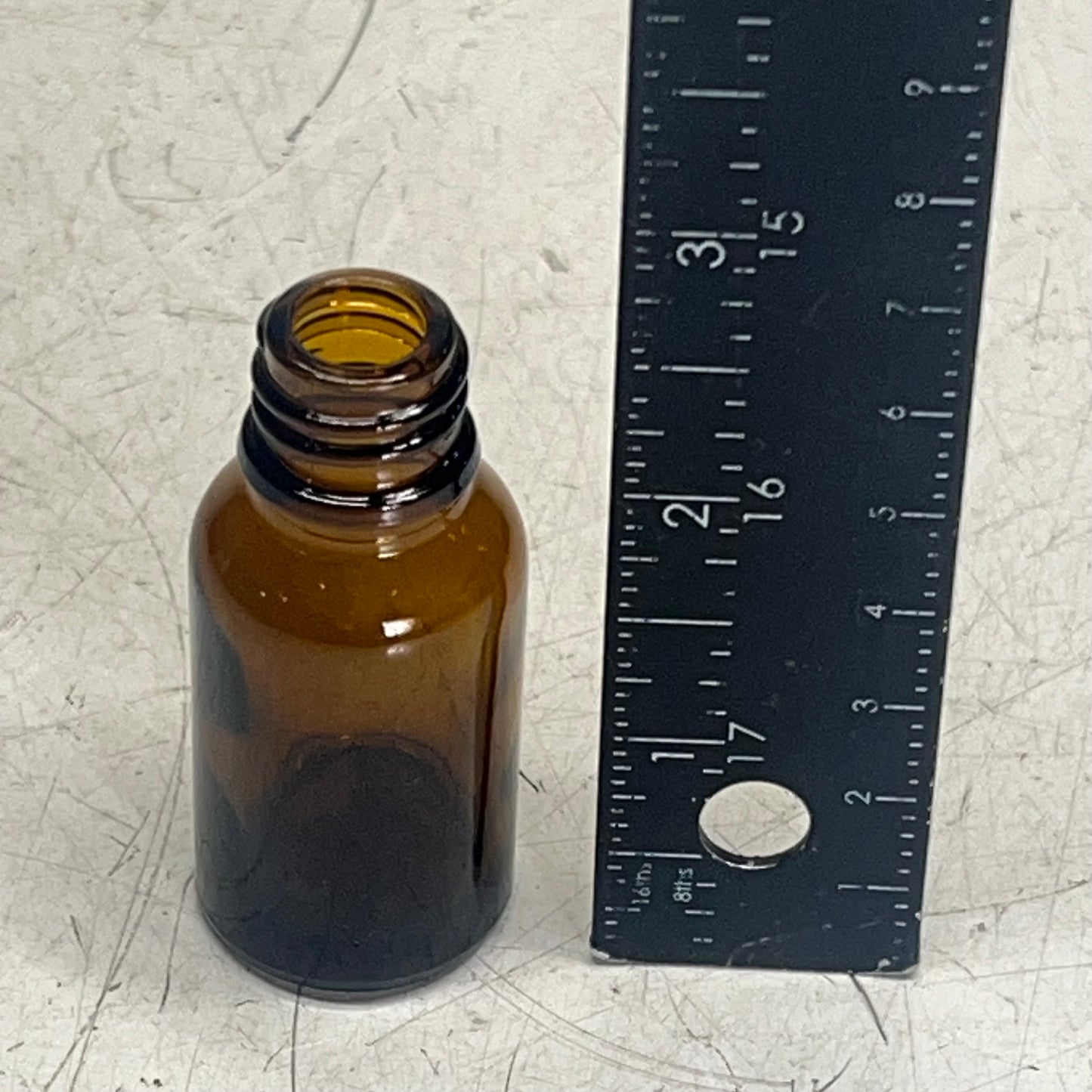 ZA@ P & P INTERNATIONAL (468 PACK) Glass Bottles (NO LIDS) 13ml 18/415 Mouth Amber