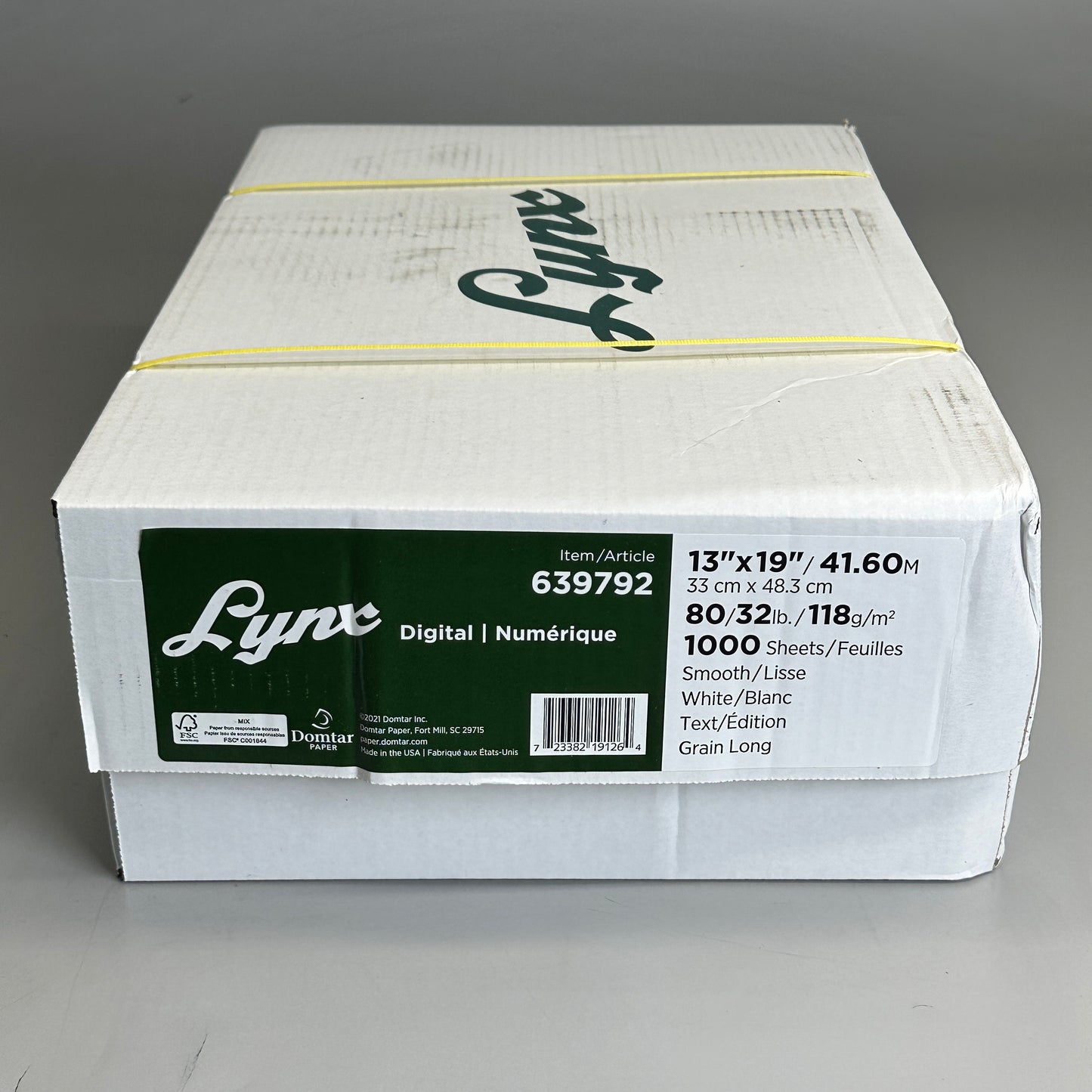 DOMTAR Lynx Opaque Digital Ultra Smooth Laser Paper 13" x 19" 80/32 lbs 1000