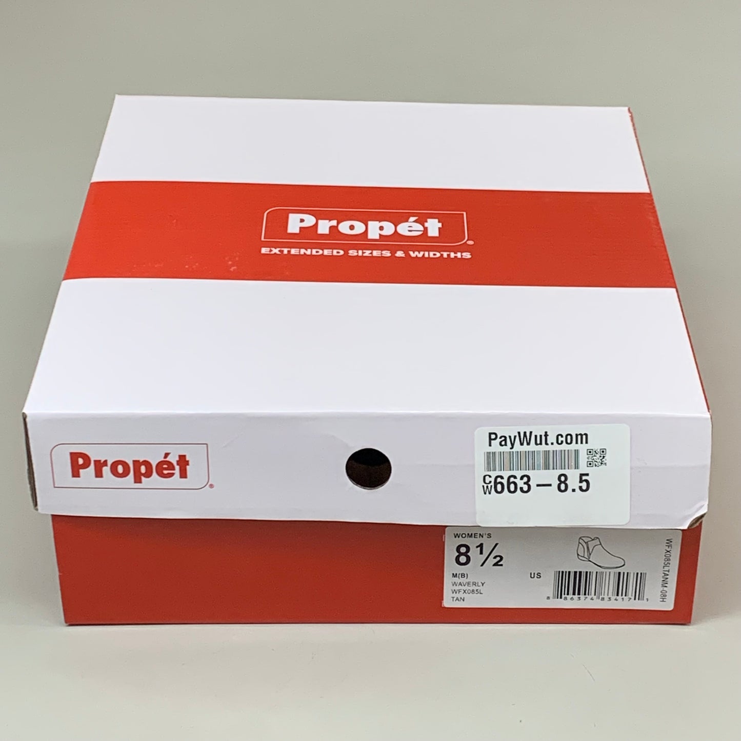 PROPET Waverly Leather Walking Ankle Boot Women's SZ 8.5 Tan WFX085LTANM-08H