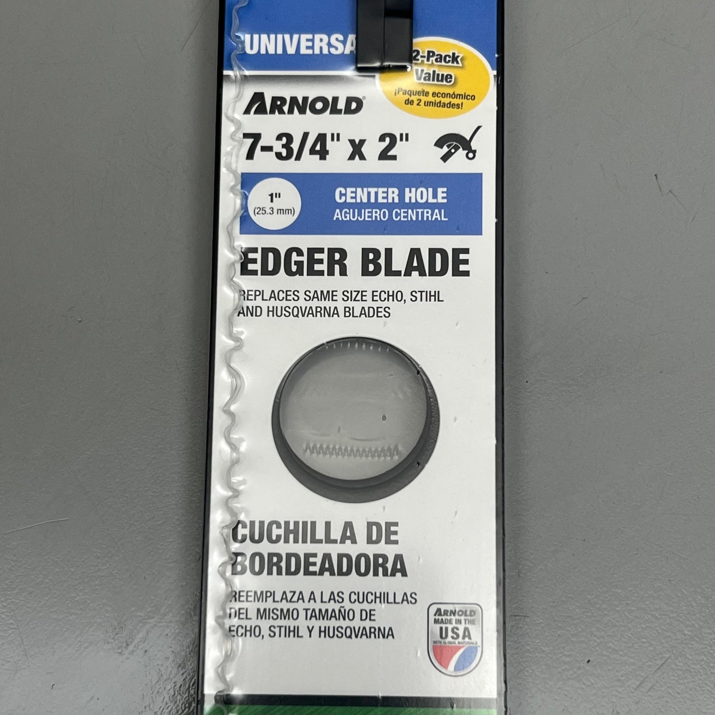 ARNOLD UNIVERSAL (Two 2 PACKS) 7 3/4" x 2" Edger Blade 490-105-0014