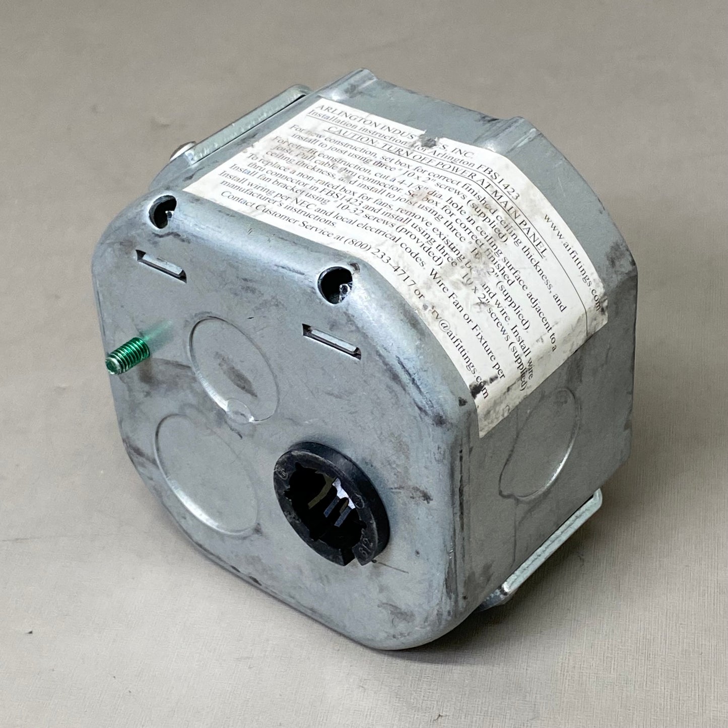 ARLINGTON Steel Ceiling Fan Support Box 2-3/8" Silver FBS1423