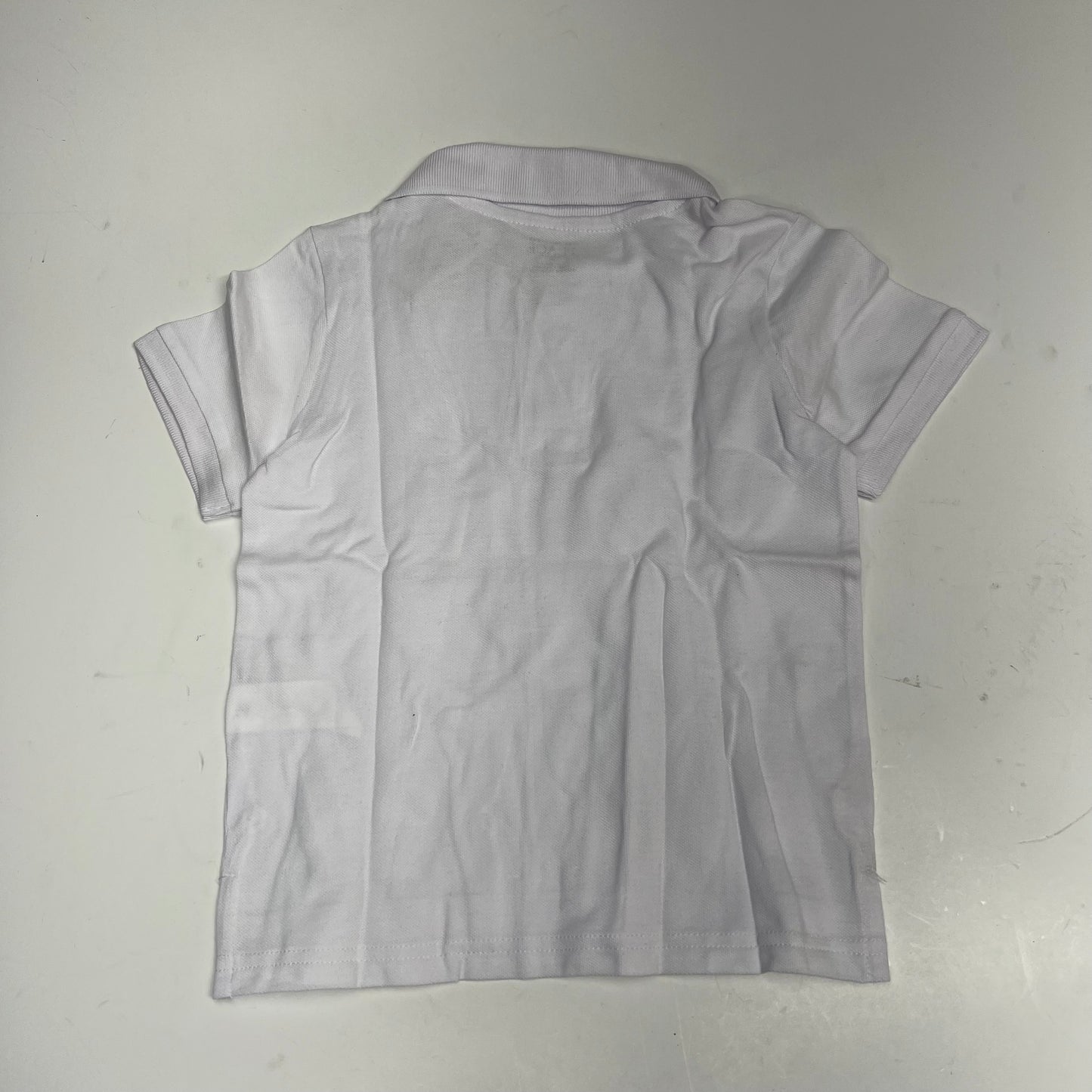 ZA@ THE CHILDRENS PLACE Uniform Soft Pique Polo Shirt 100% Cotton Boy's Sz 4T White (As-Is)