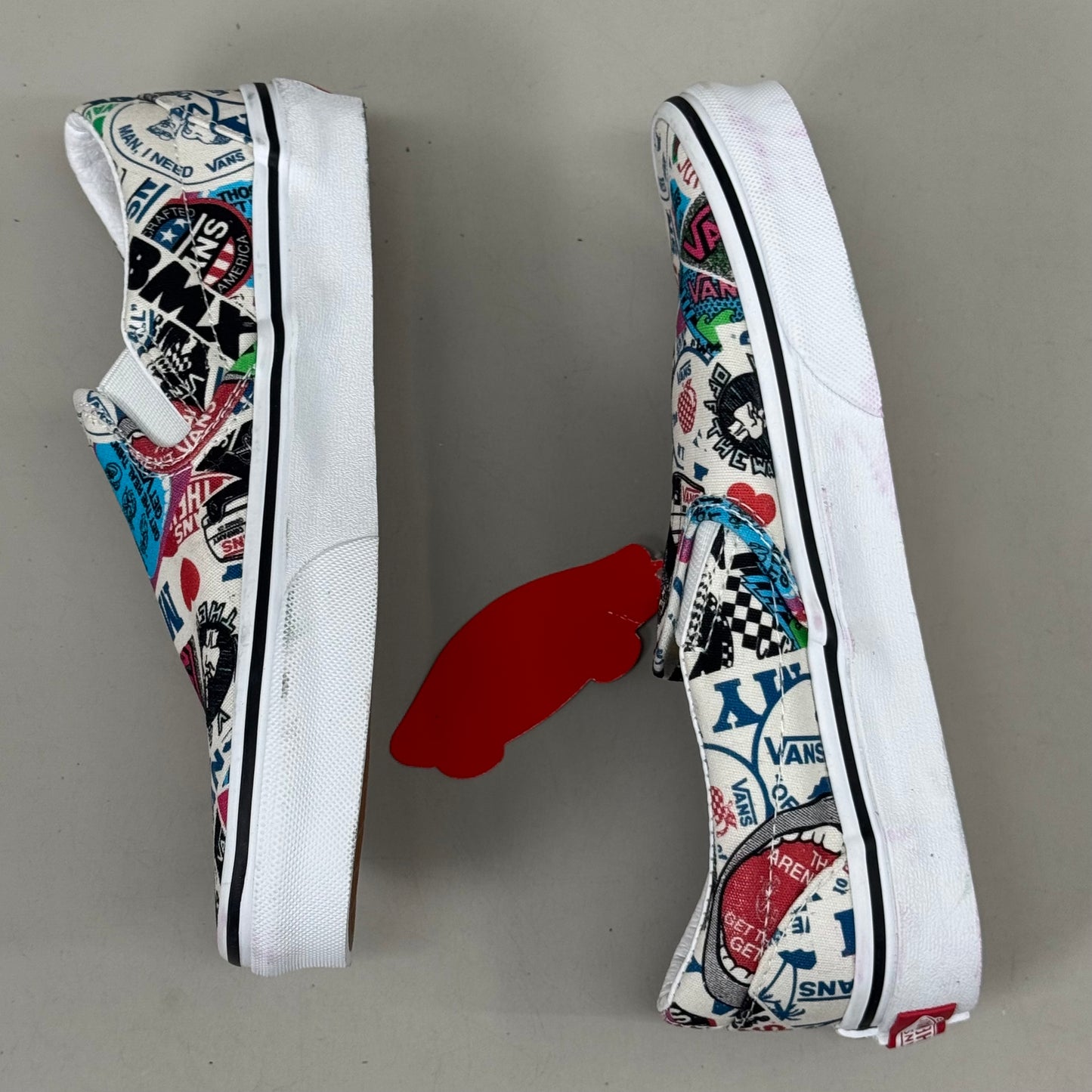VANS "I Love My Vans" Off Walls Slip-On Women's 5.0 Men's 3.5 Multicolor Pattern