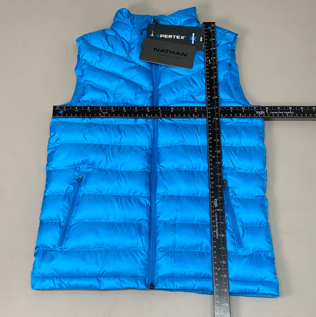 NATHAN Puffer Vest Pertex Running Men's XS Aster Blue NS50560-60094-XS (New)