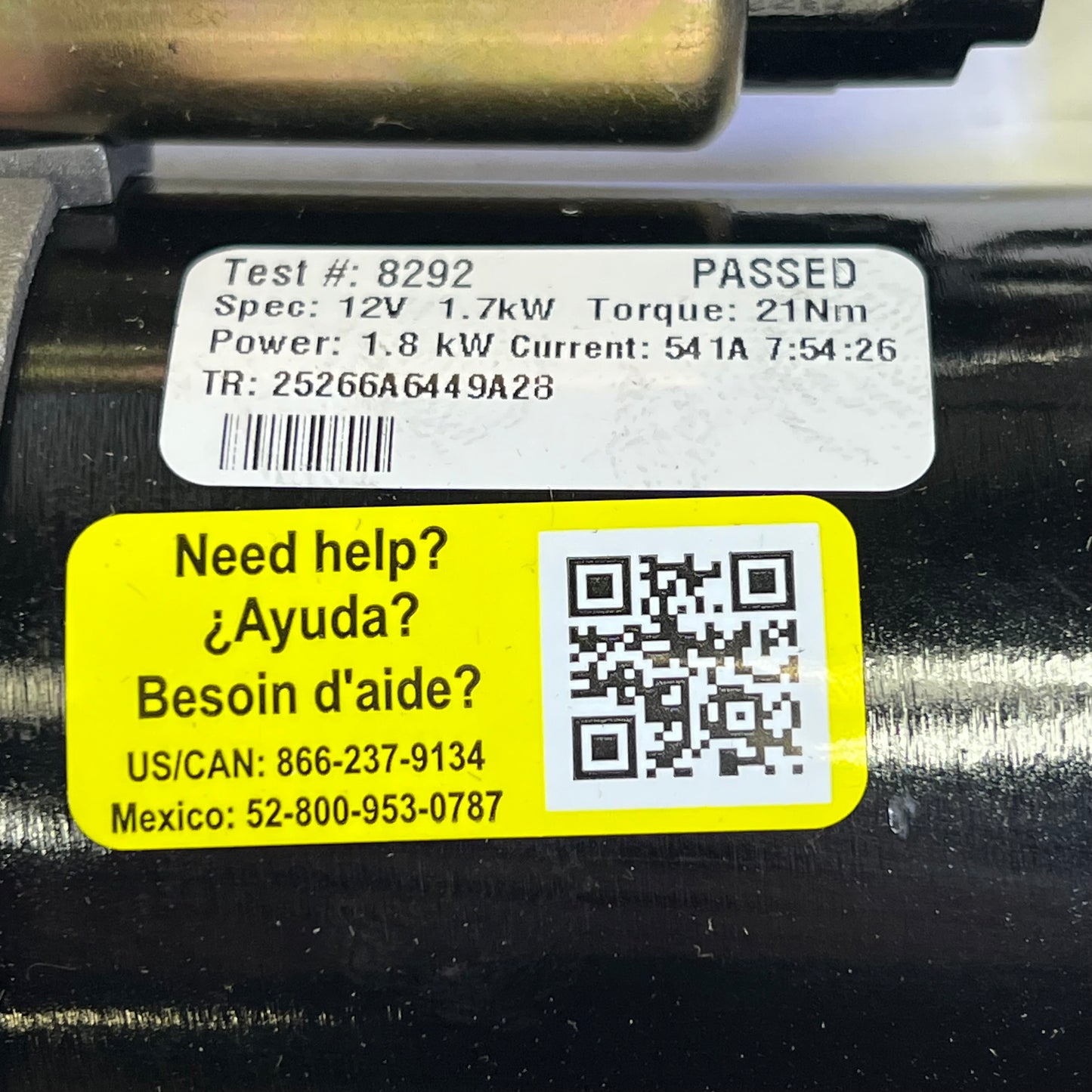 NAPA Remanufactured Starter W/ Solenoid for Chevrolet, GMC, Cadillac Ect 2465110