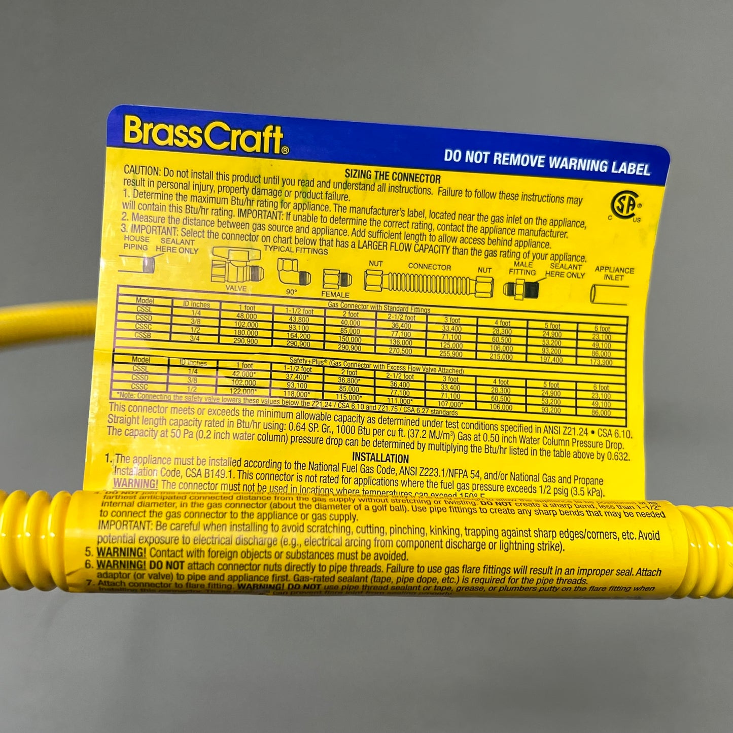 BRASSCRAFT (2 PACK) Procoat Connector w/ Ball Valve 1/2"O.D(3/8")X36" CSSD4K-36