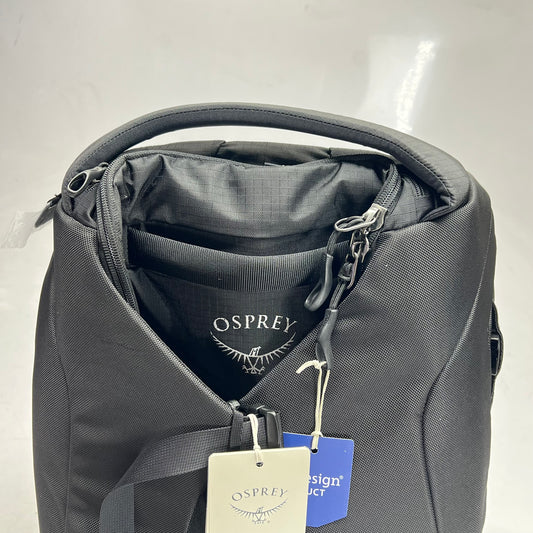 OSPREY Sojourn Shuttle Bag Rolling Duffel Tough Handle 45L Cap Black 10005387