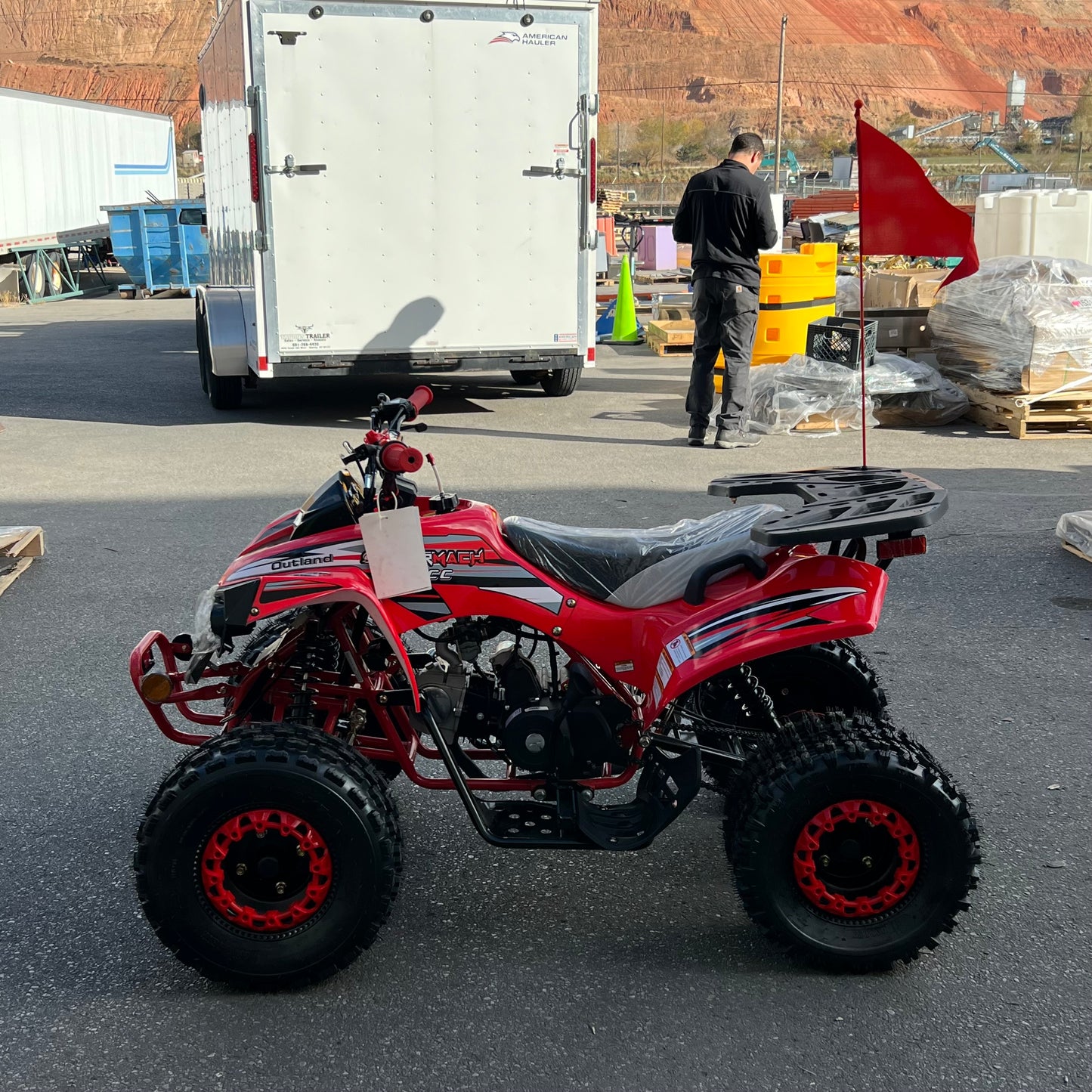 ZA@ SUPERMACH 125cc ATV, Red CT125-8 (New Other, Minor Cosmetic Damage)