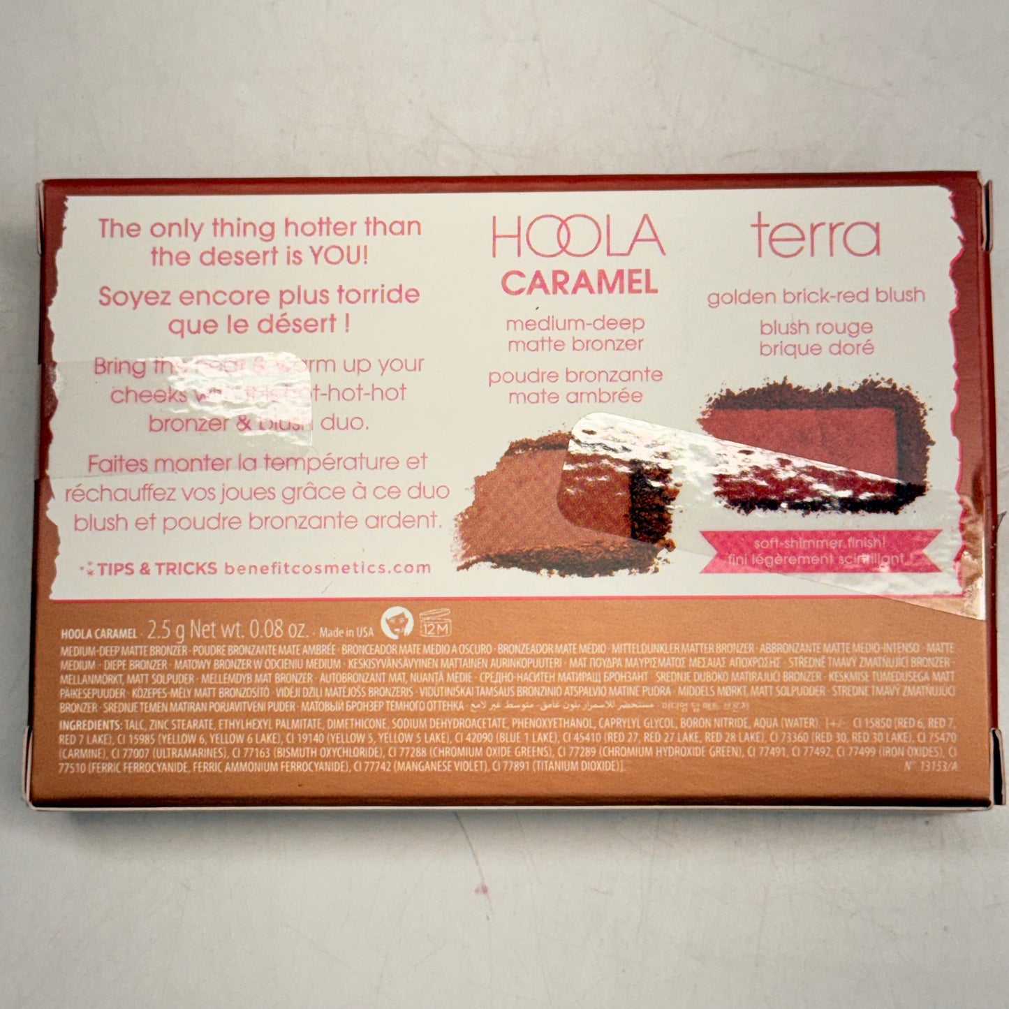 ZA@ BENEFIT Desert Retreat Set Bronzer & Blush 2.5 G, Butter Balm 0.33 Fl Oz  Desert Bronze B