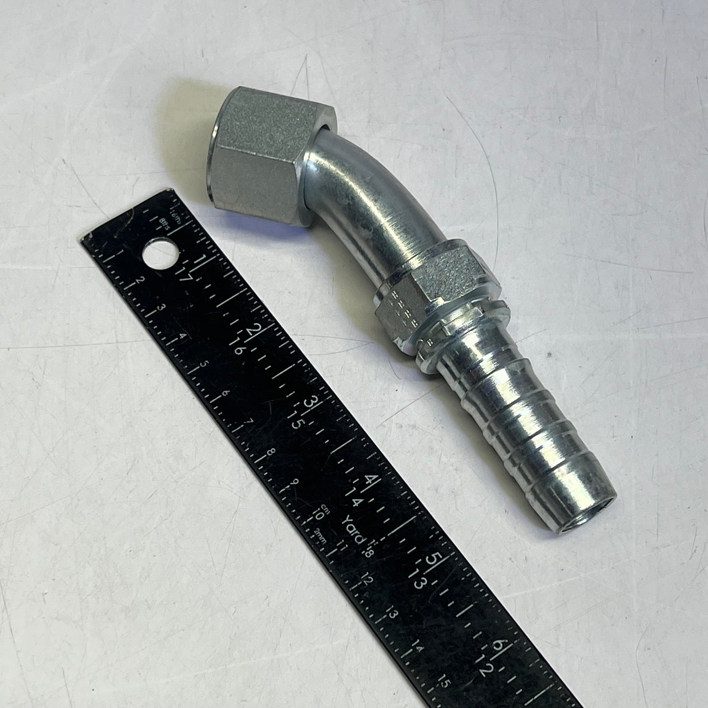 GATES Female Jic 37° Flare Swivel 45° Bent Tube Coupling 3/4"x5.12" G20174-12|12