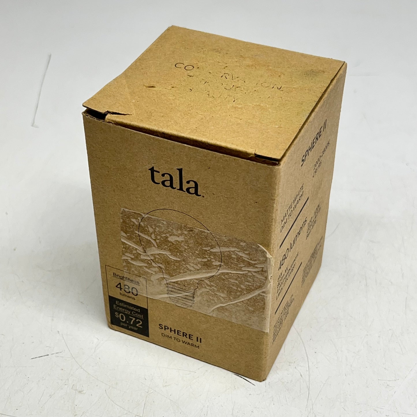 TALA Sphere II Light Bulb 480 Lumens E26 Matte White Dim To Warm SPHR2UL20001