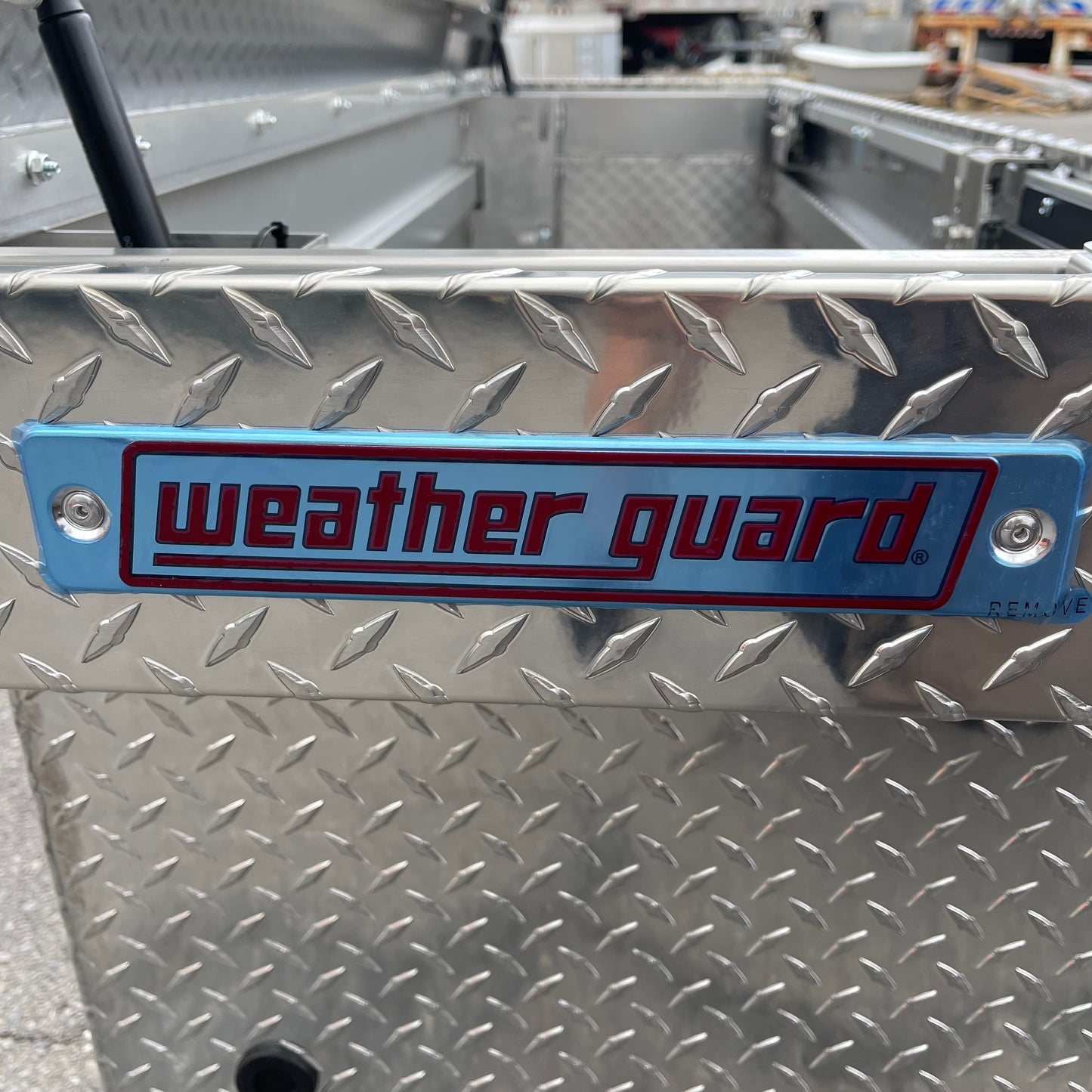 ZA@ WEATHER GUARD Saddle Box, 15 cubic ft, Aluminum 123-0-04