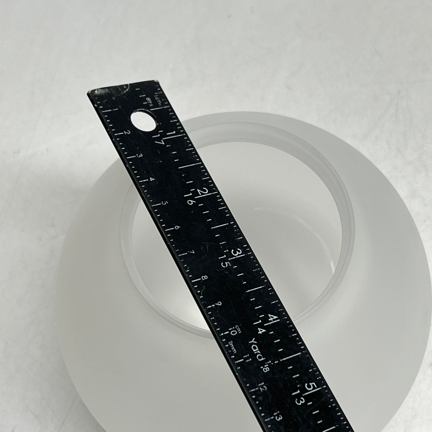 LA LUMINAIRE AUTHENTIK Porcelain Spherical Lighting Shade ~6.5" Frosted White