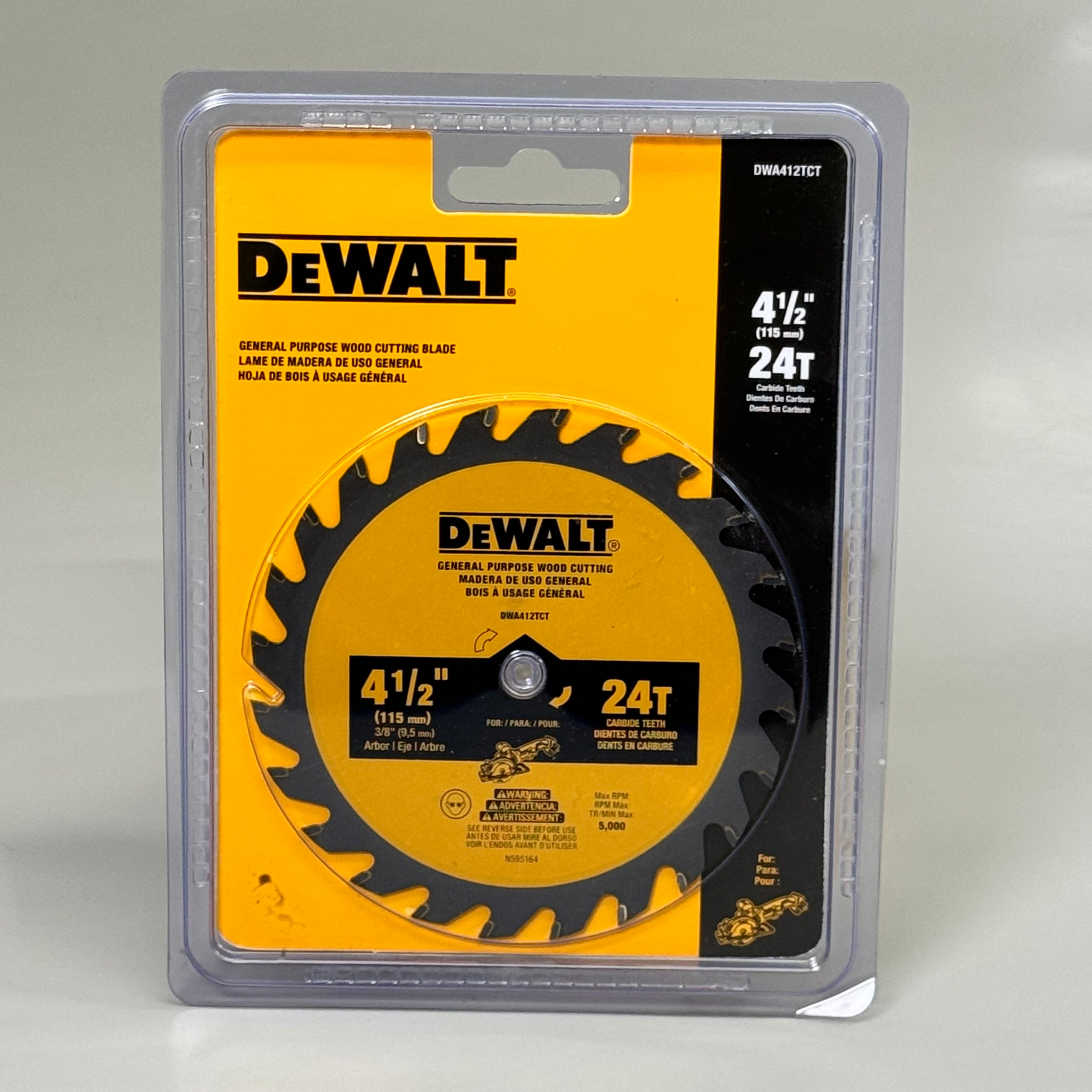 DEWALT 4 1 2 24T General Purpose Wood Cutting Blade DWA412TCT PayWut