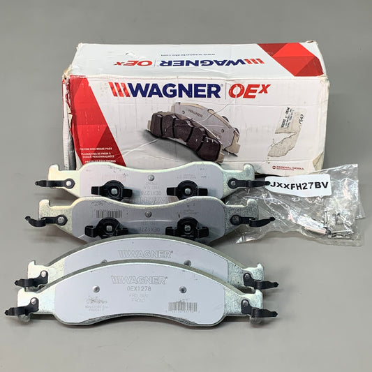 WAGNER OEx Ceramic Disc Brake Pad Set 10" x 2 1/2" Grey OEX1278