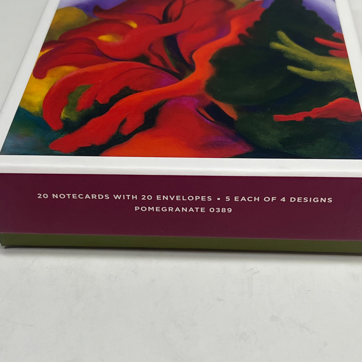 POMEGRANATE (20 PACK) Georgia O'keefe Trees Notecards W/ Envelopes 4x6" 0389