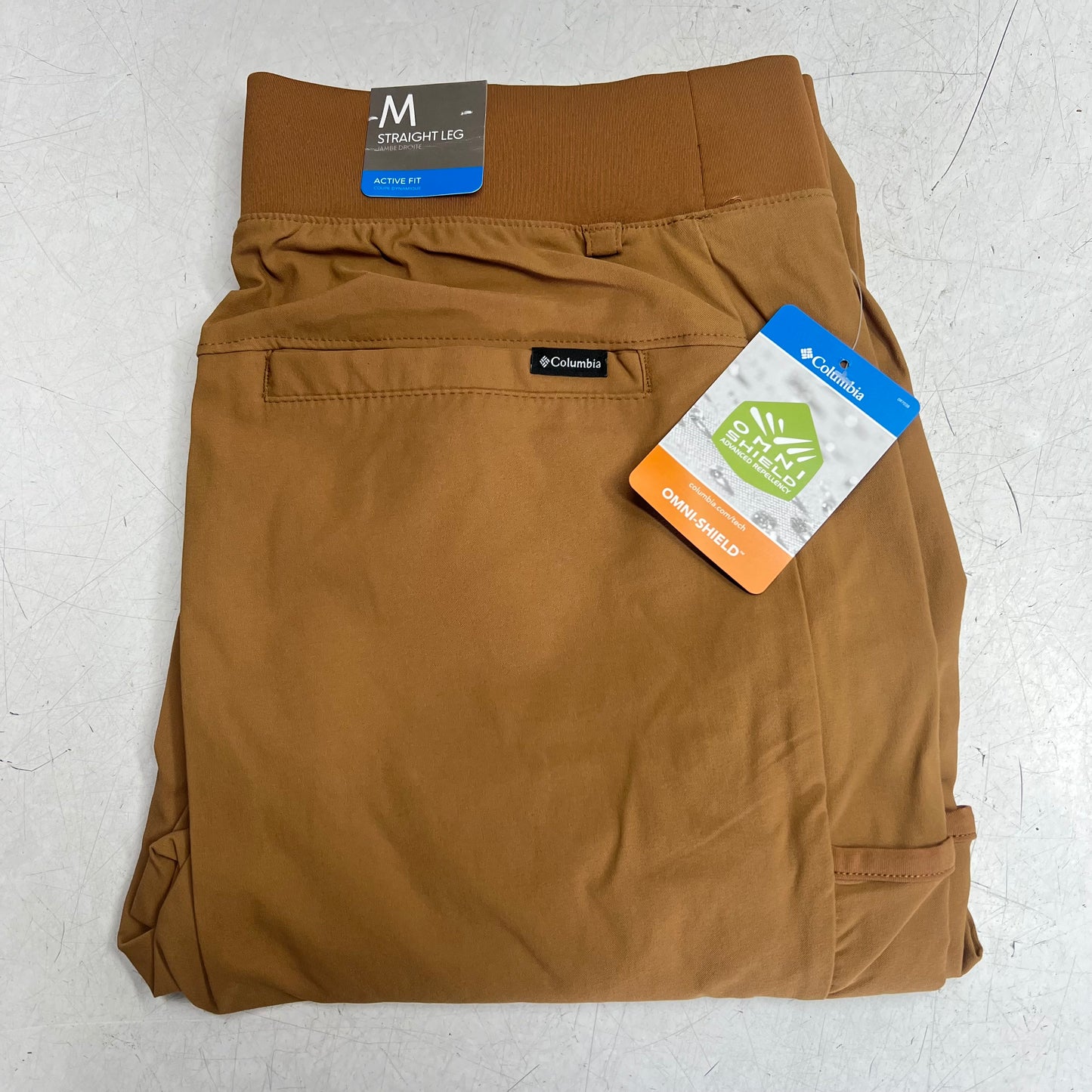 COLUMBIA Leslie Falls Pants Straight Leg Women's Sz M  Camel Brown 2087031