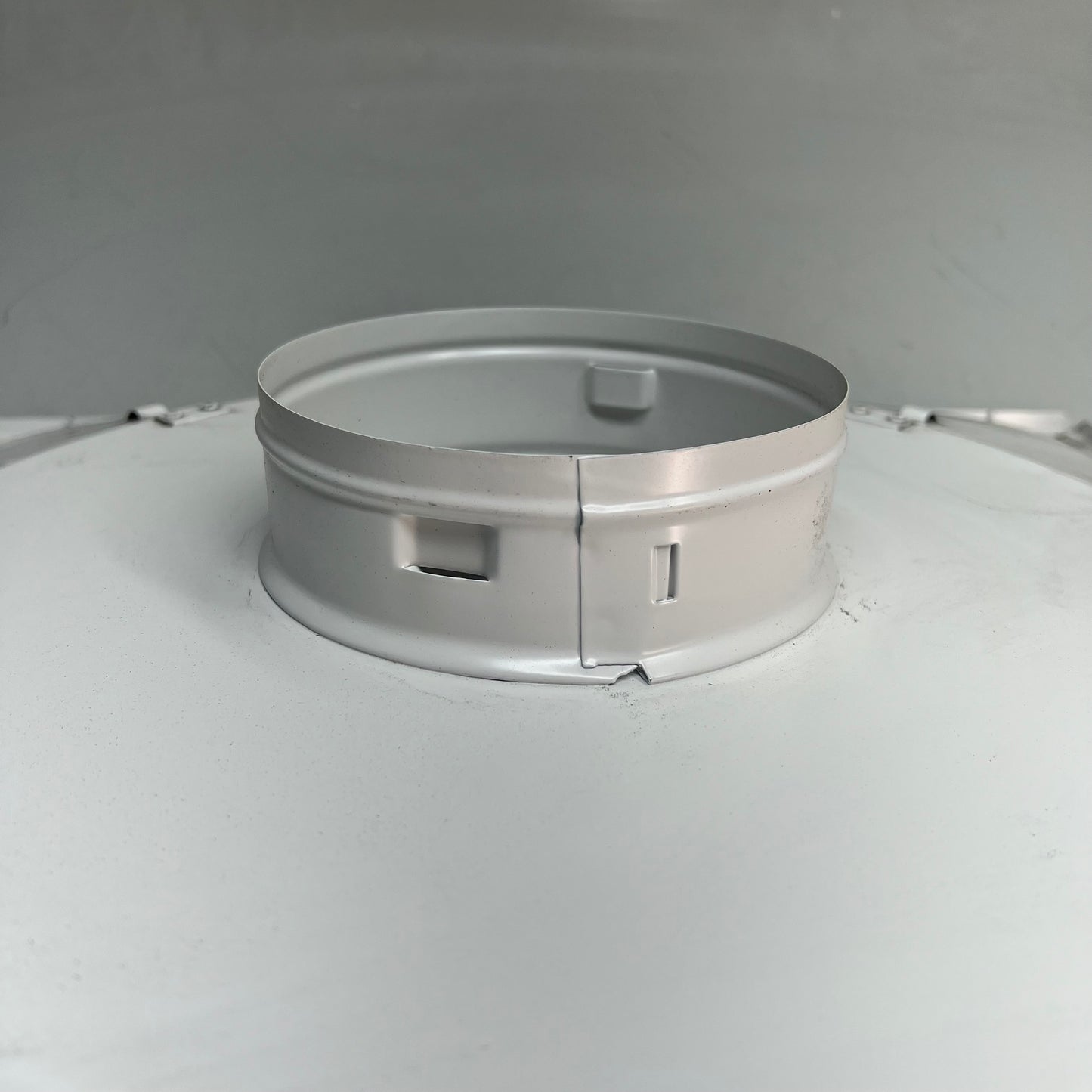 ZA@ ZORO SELECT Steel Square 2 Cone Diffuser 6" White 4MJU2 (As-Is) Dented