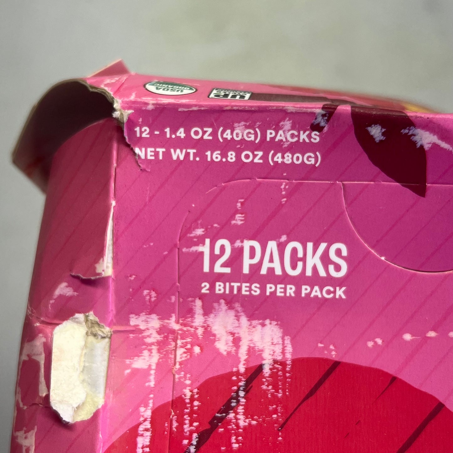 ZA@ SWEET NOTHINGS (12 PACK) Organic Nut Butter Bites Apple Cinnamon Flavor BB 07/26 (As-is)