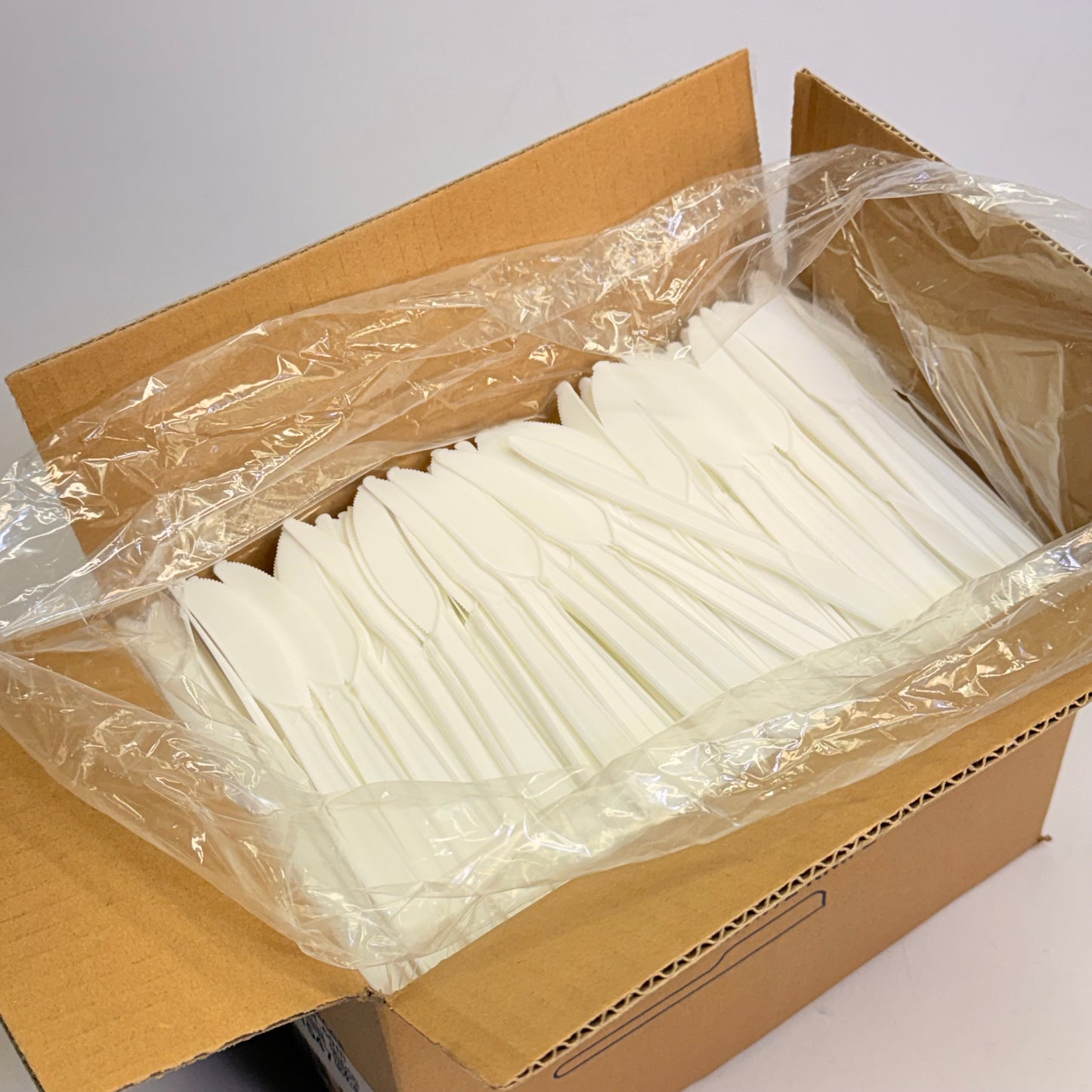 ZA@ NETCHOICE (Box Of 1000) White Knife Medium Weight Polypropylene 406017 A
