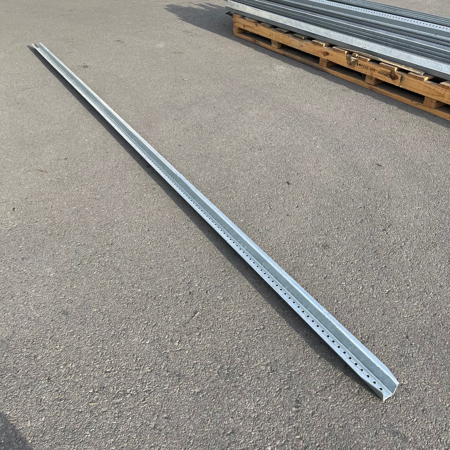 Z@ UNBRANDED U Channel Sign Posts 14 ft Galvanized Steel