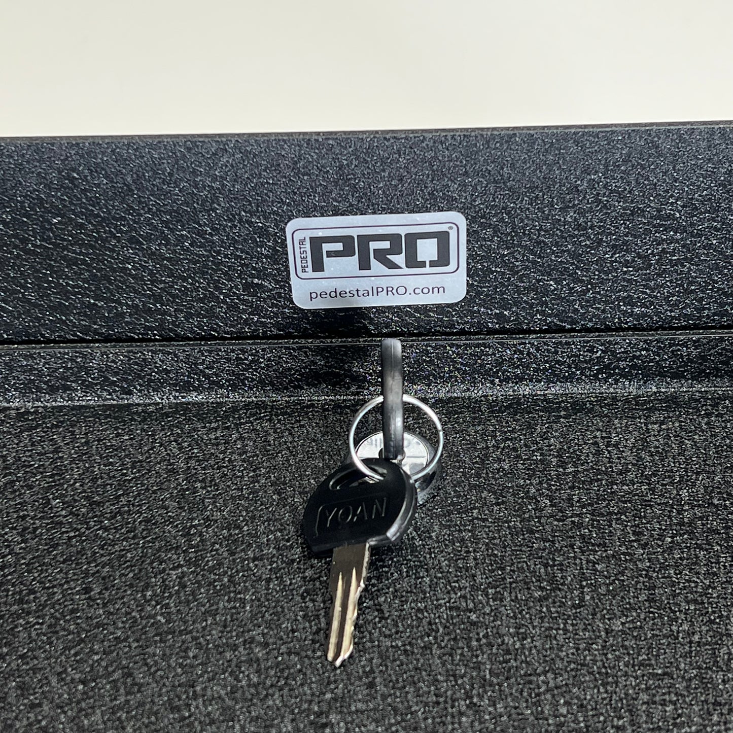 PEDESTAL PRO Square Steel Secure Housing for Low-voltage 10" Black MC-CS-10-E