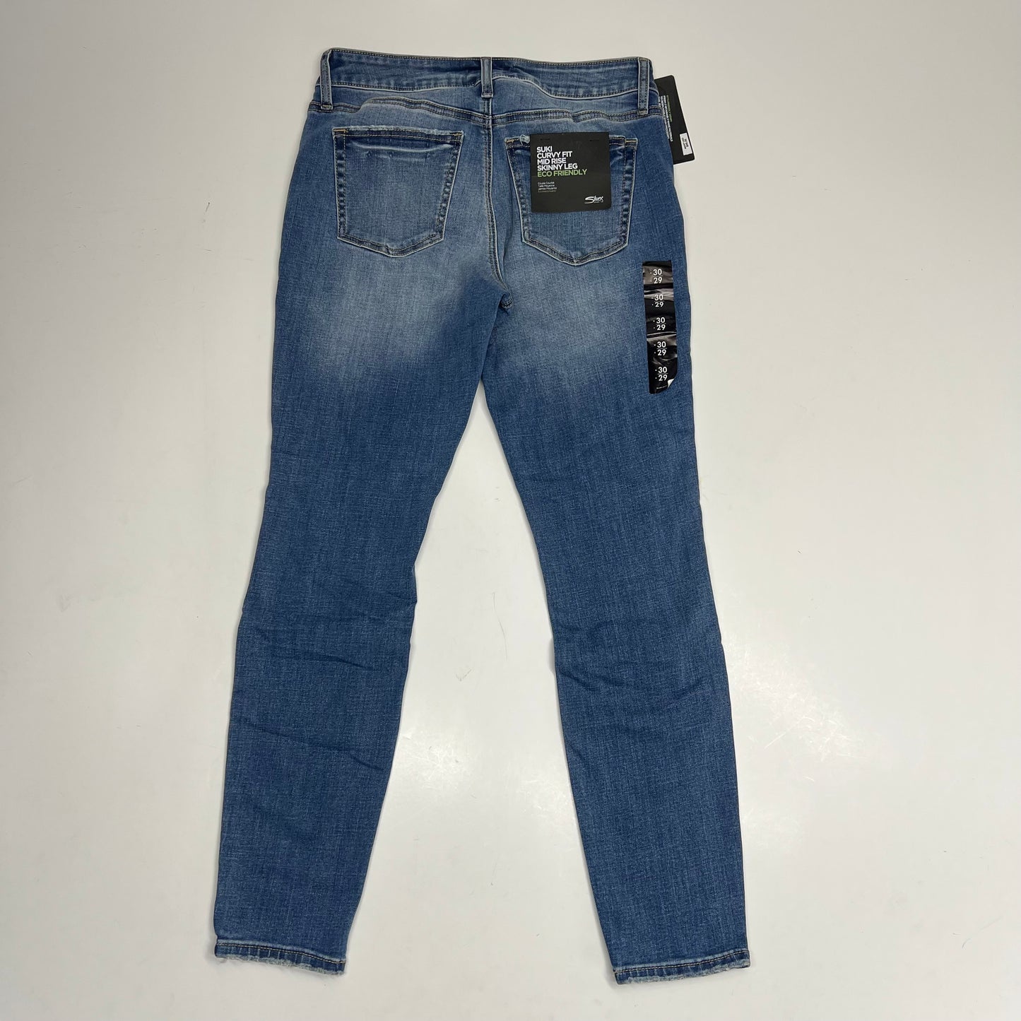 SILVER JEANS CO Distressed Suki Skinny Leg Jeans Women's Sz 30/29 Indigo
