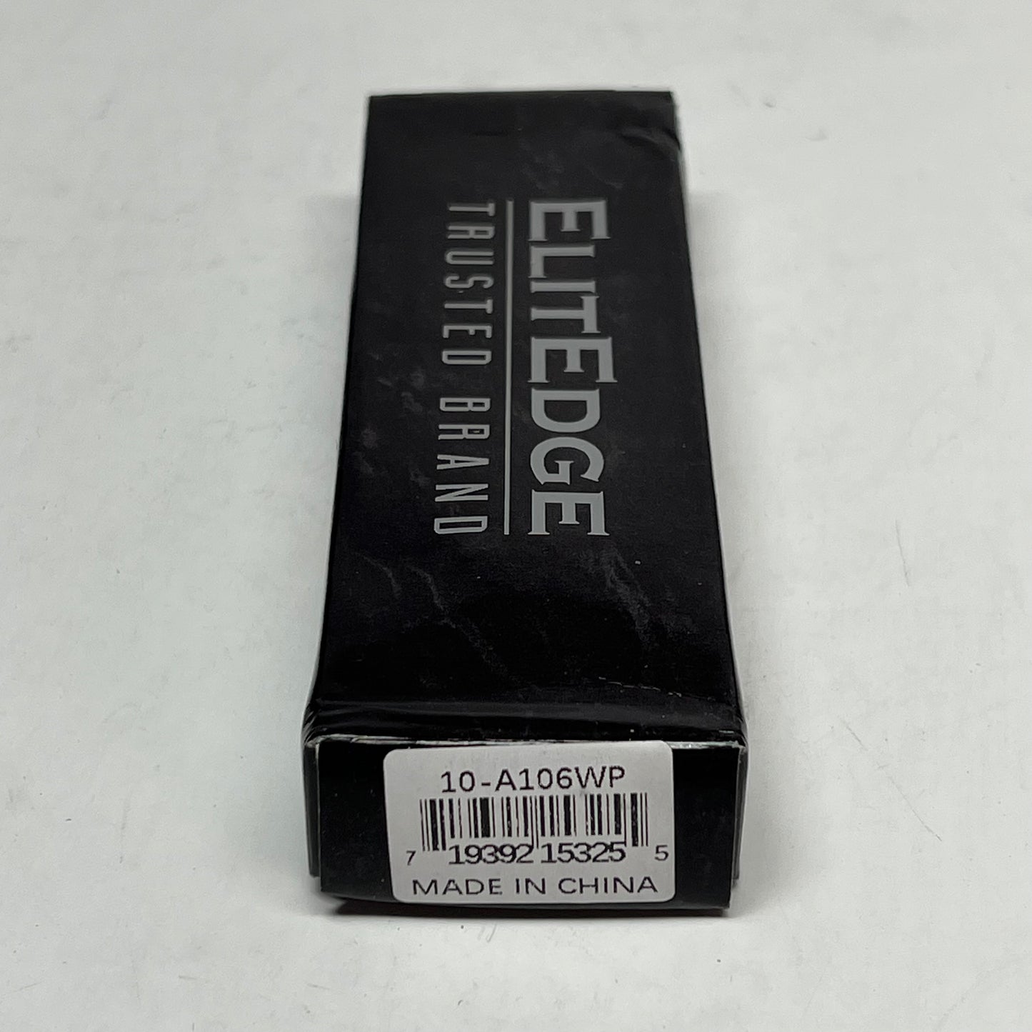 ZA@ ELITE EDGE  Liner Lock Knife Assist Open Faux Mop Handles  5.5" Long White Marble 10-A106WP
