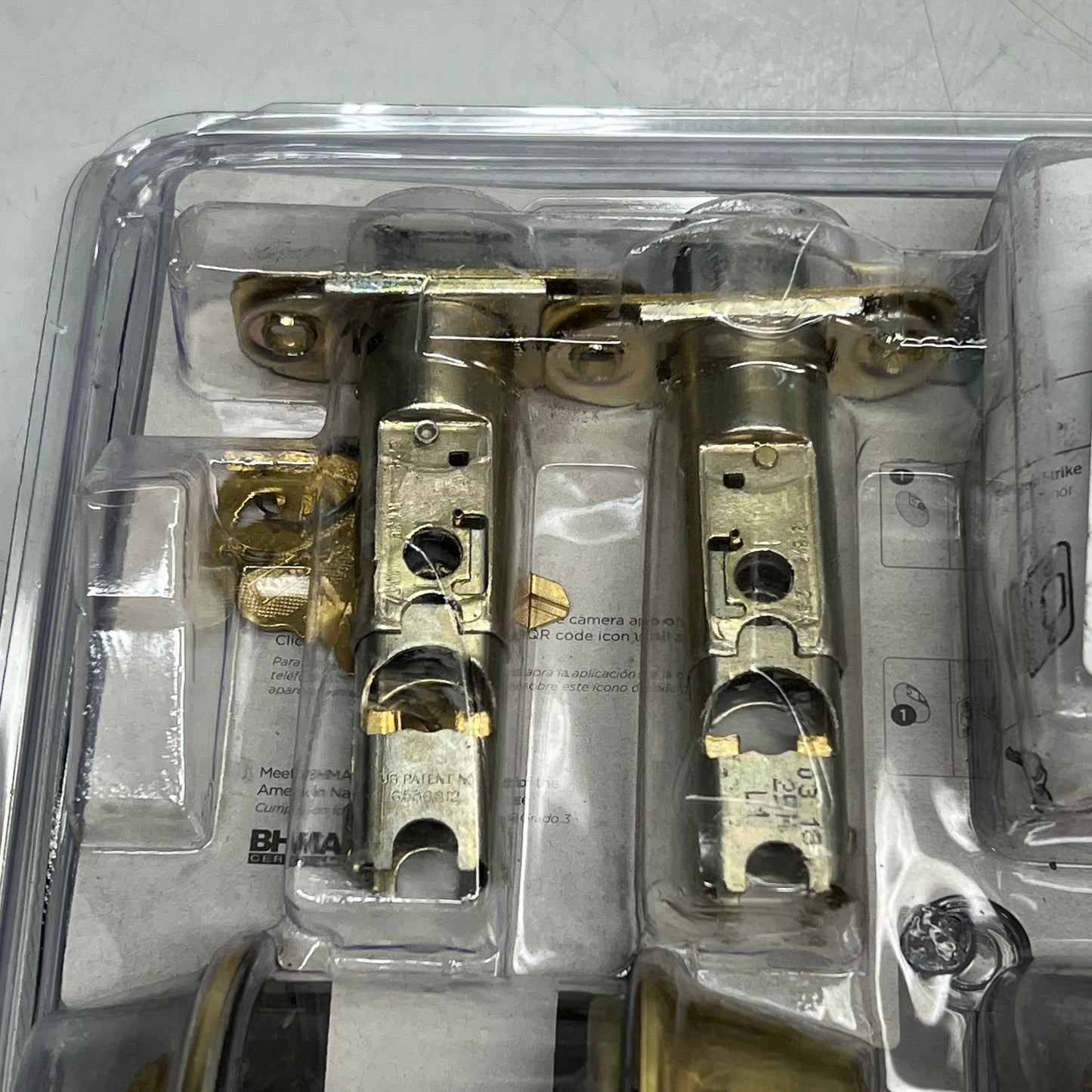 KWIKSET Exterior Entry Door Knob & Deadbolt Combo Pack Polished Brass 92420-031