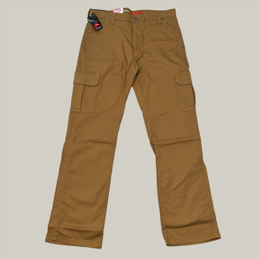 DICKIES Flex Regular Fit Cargo Pants Mens 34X32 Stonewashed Brown Duck DP902SBD