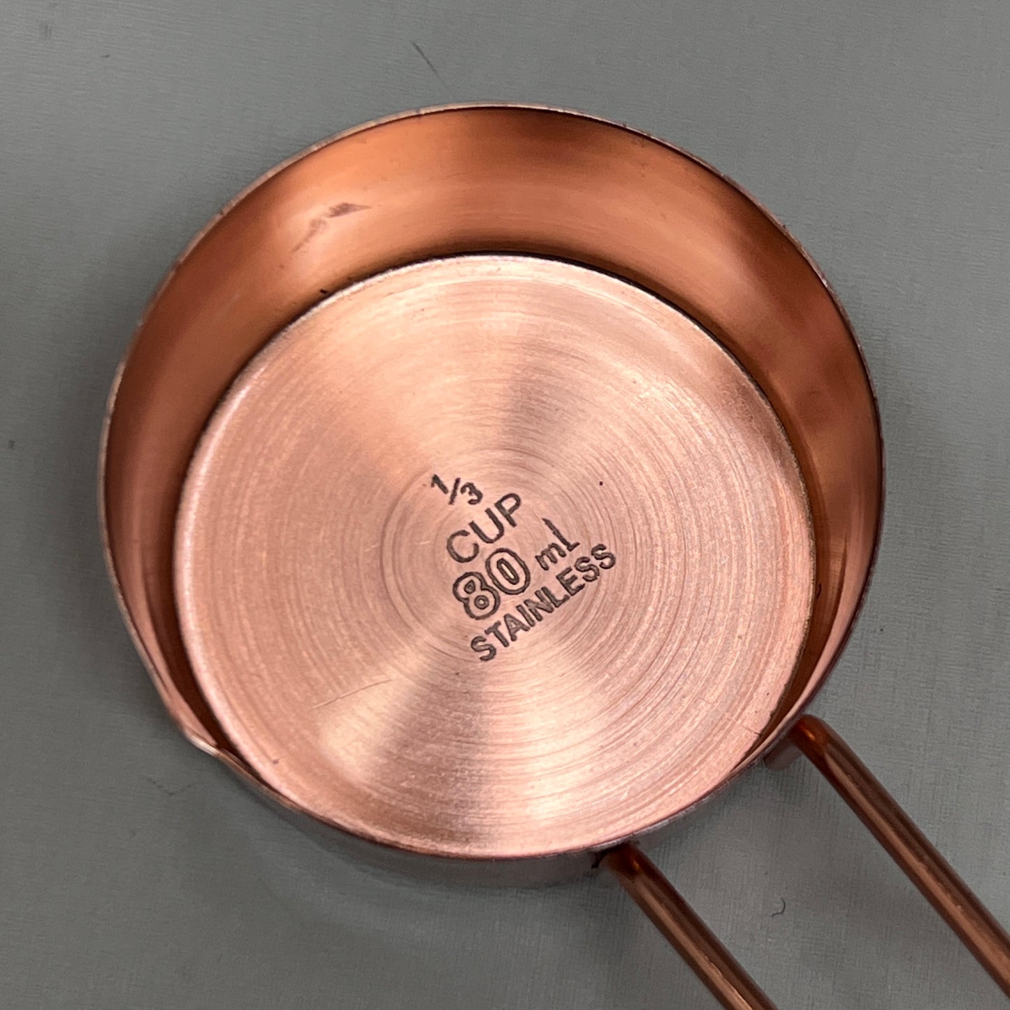NOW DESIGNS 4-PACK! Stainless Steel Measuring Cups Rose Gold 5227002 (New)
