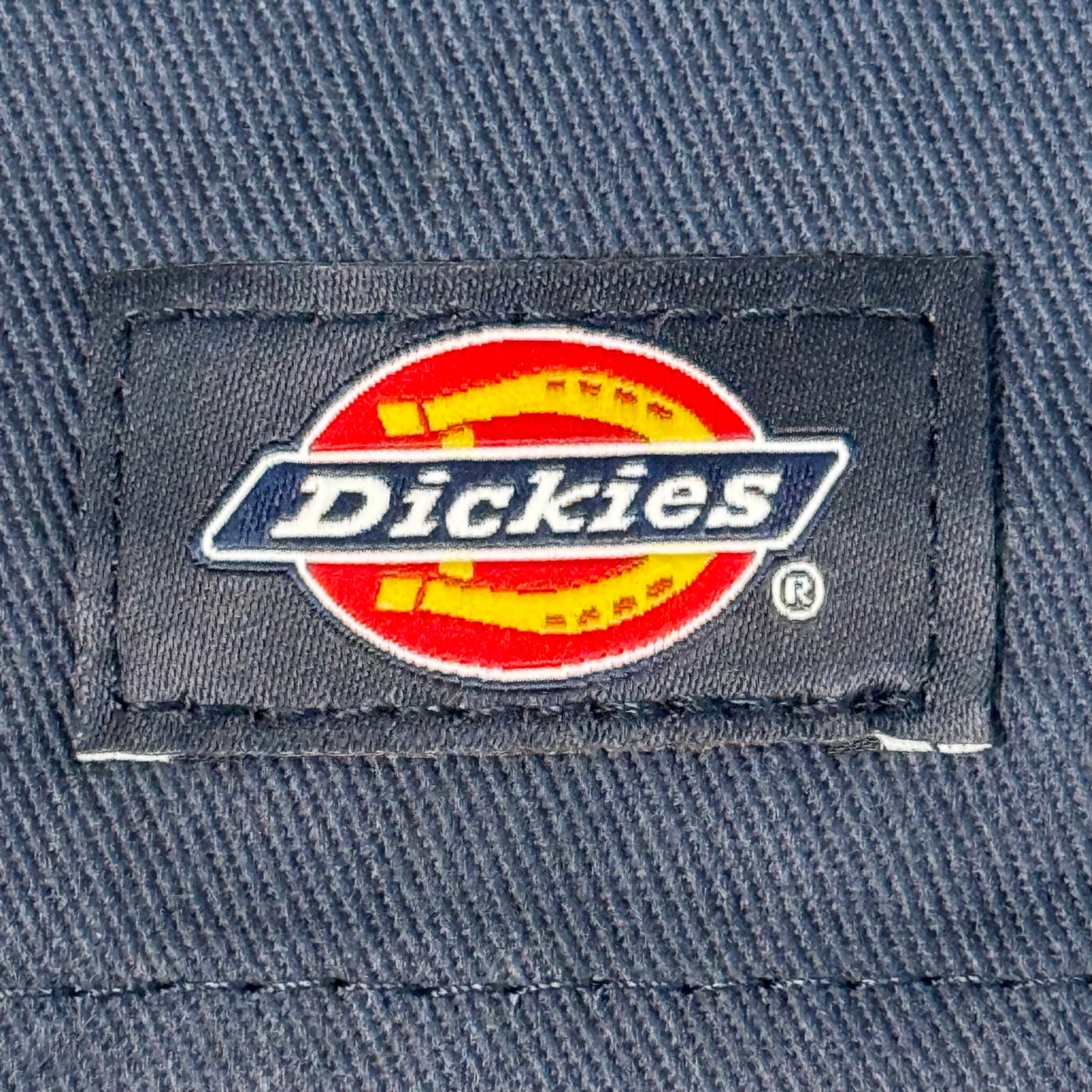 DICKIES Loose Fit Twill Work Shorts 13" Inseam Men's Sz 34 Navy Blue 42283NV