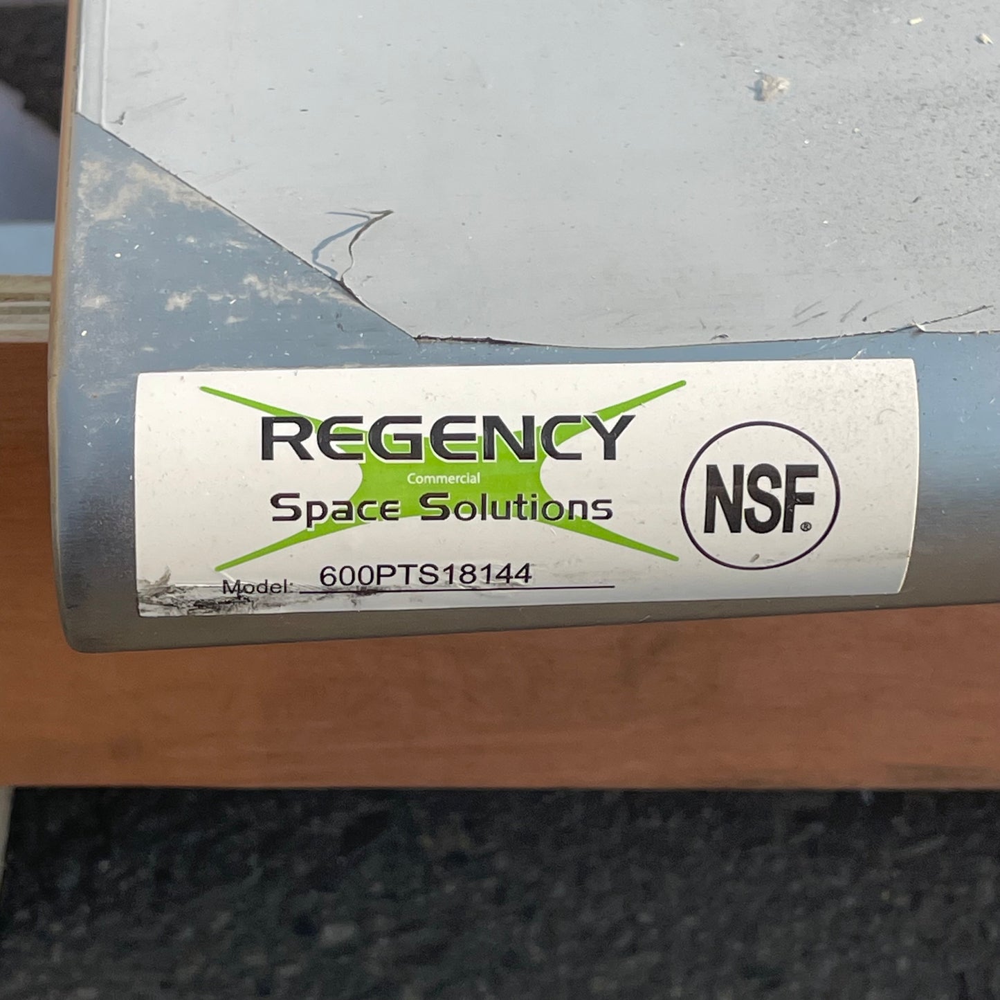 Z@ REGENCY 16-Gauge Stainless Steel Pass-Through Shelf 144”x18” 600PTS18144 (New)