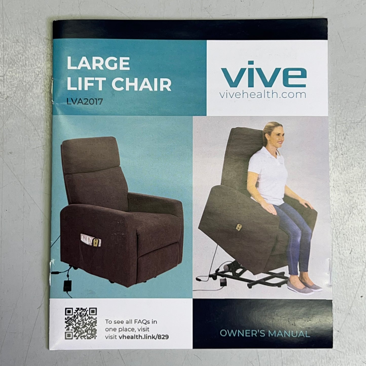 VIVALIFT POWER RECLINERS Lift Chair 27"L x 27"W x 46"H Brown