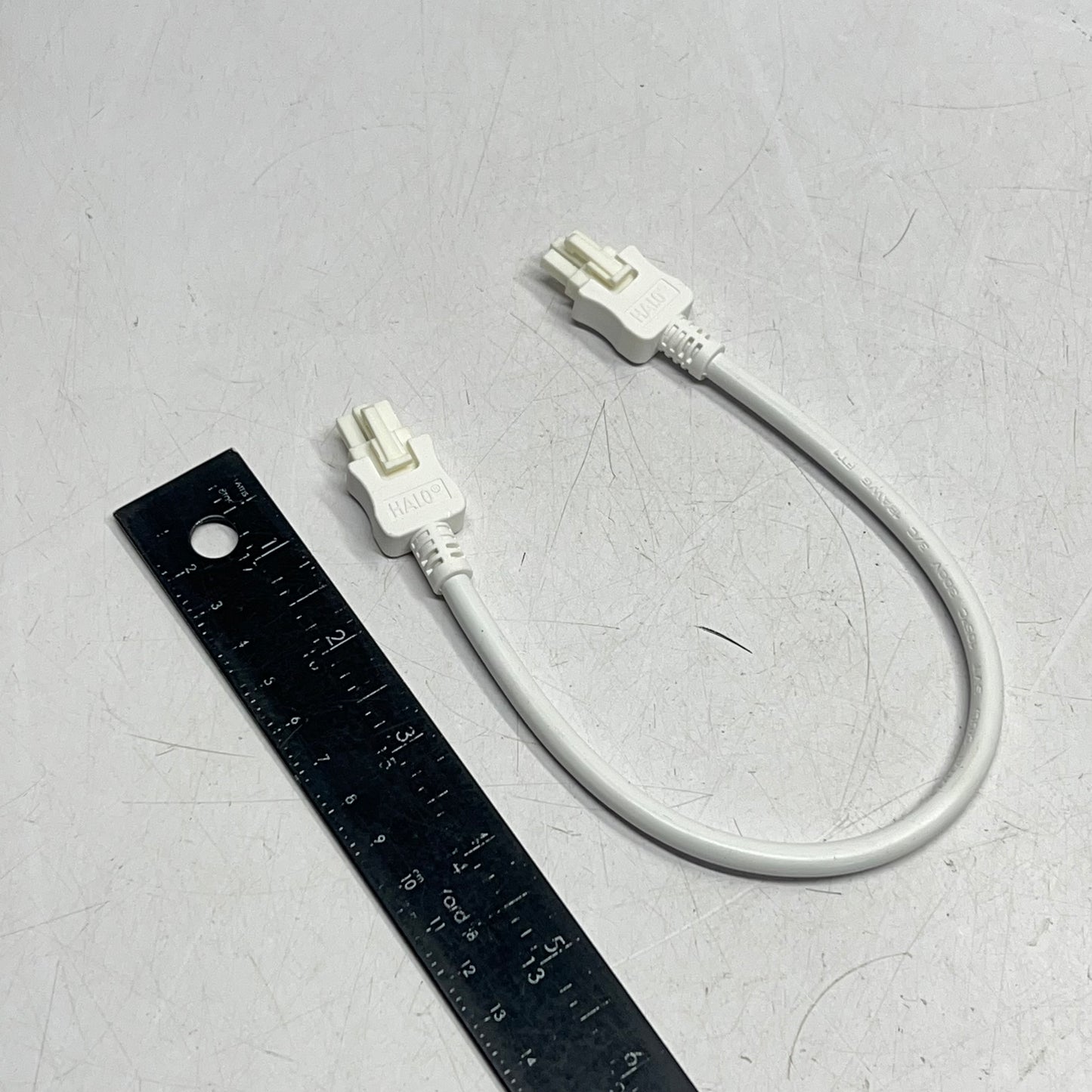 HALO (3 PACK) Led Luminaire Daisy Chain Connector 12" 120 VAC White HU1010P