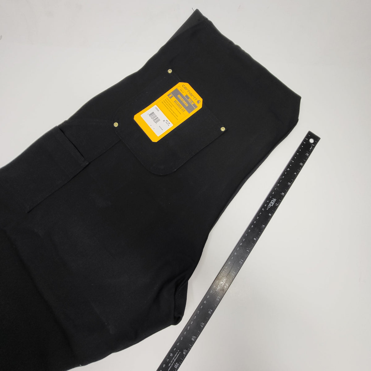 CARHARTT Iconic R01 Duck Rib Overall Wind Fighter Relaxed Fit 42x32 Black 102776-001