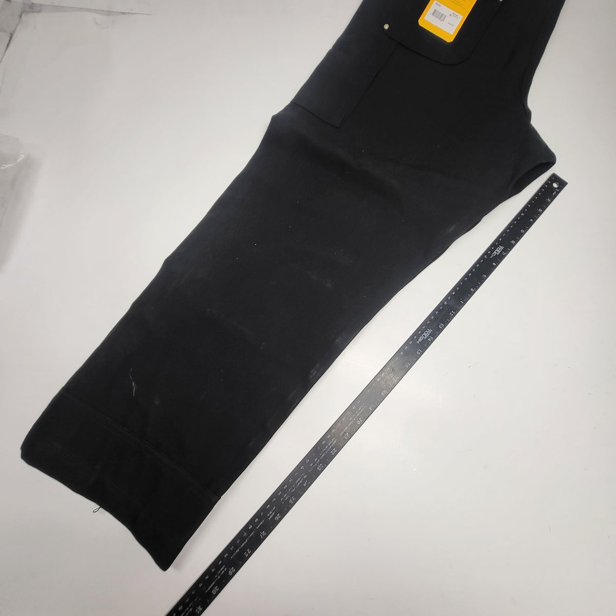 CARHARTT Iconic R01 Duck Rib Overall Wind Fighter Relaxed Fit 40X32 Black 102776-001