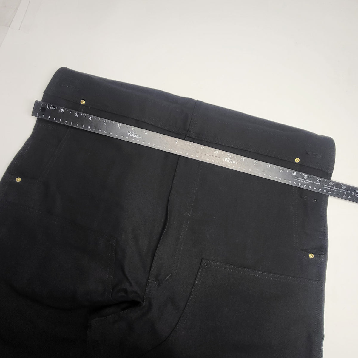 CARHARTT Iconic R01 Duck Rib Overall Wind Fighter Relaxed Fit 40X32 Black 102776-001