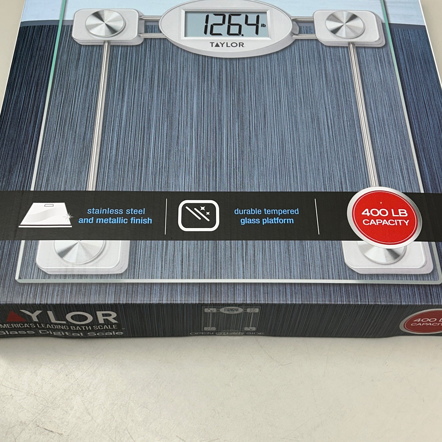 TAYLOR Digital Bathroom Scale with Stainless Steel Frame 75274192 (New)