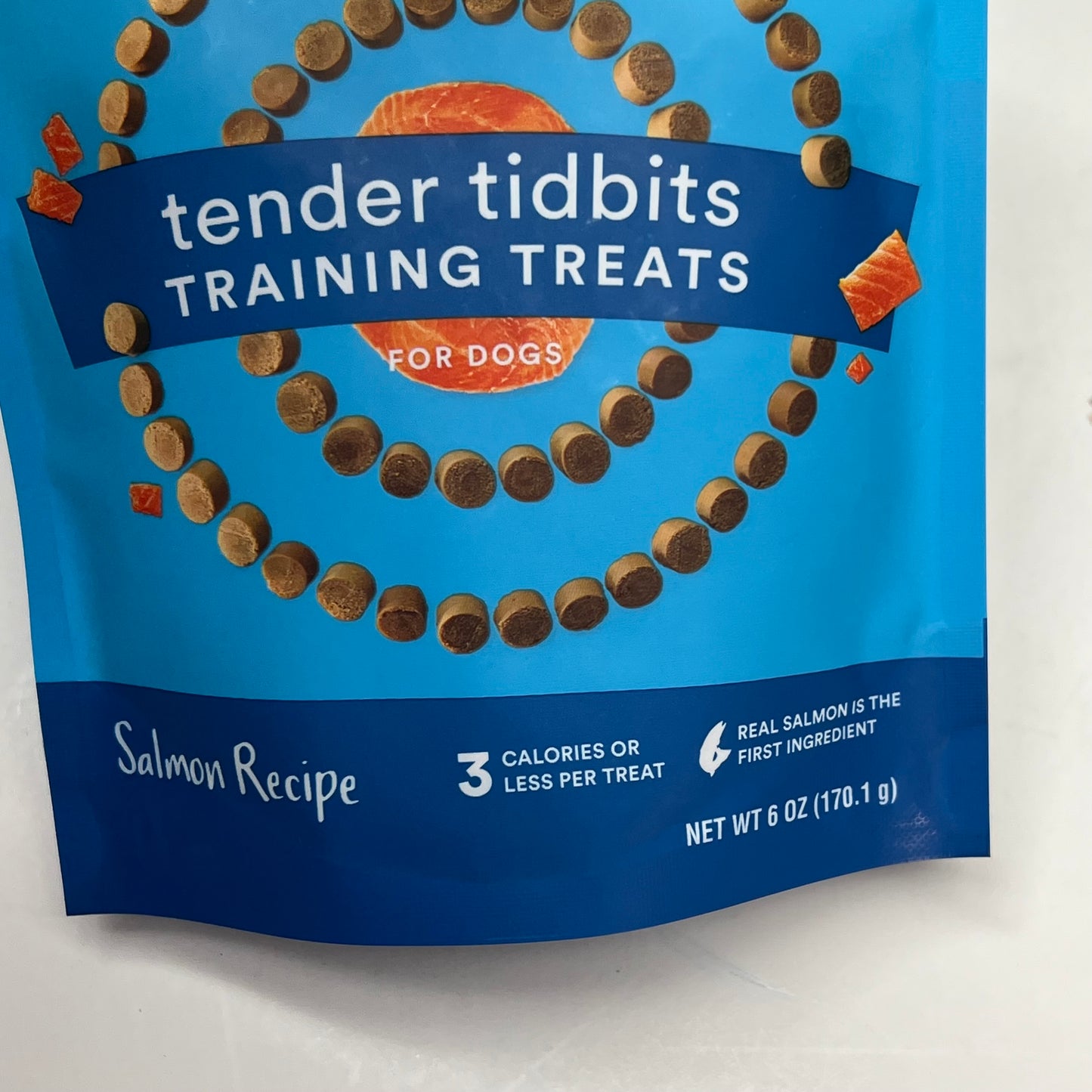 ZA@ WHOLE HEARTED (3 PACK) Tender Tidbits Train Treats for Dogs Salmon Flavor 6oz