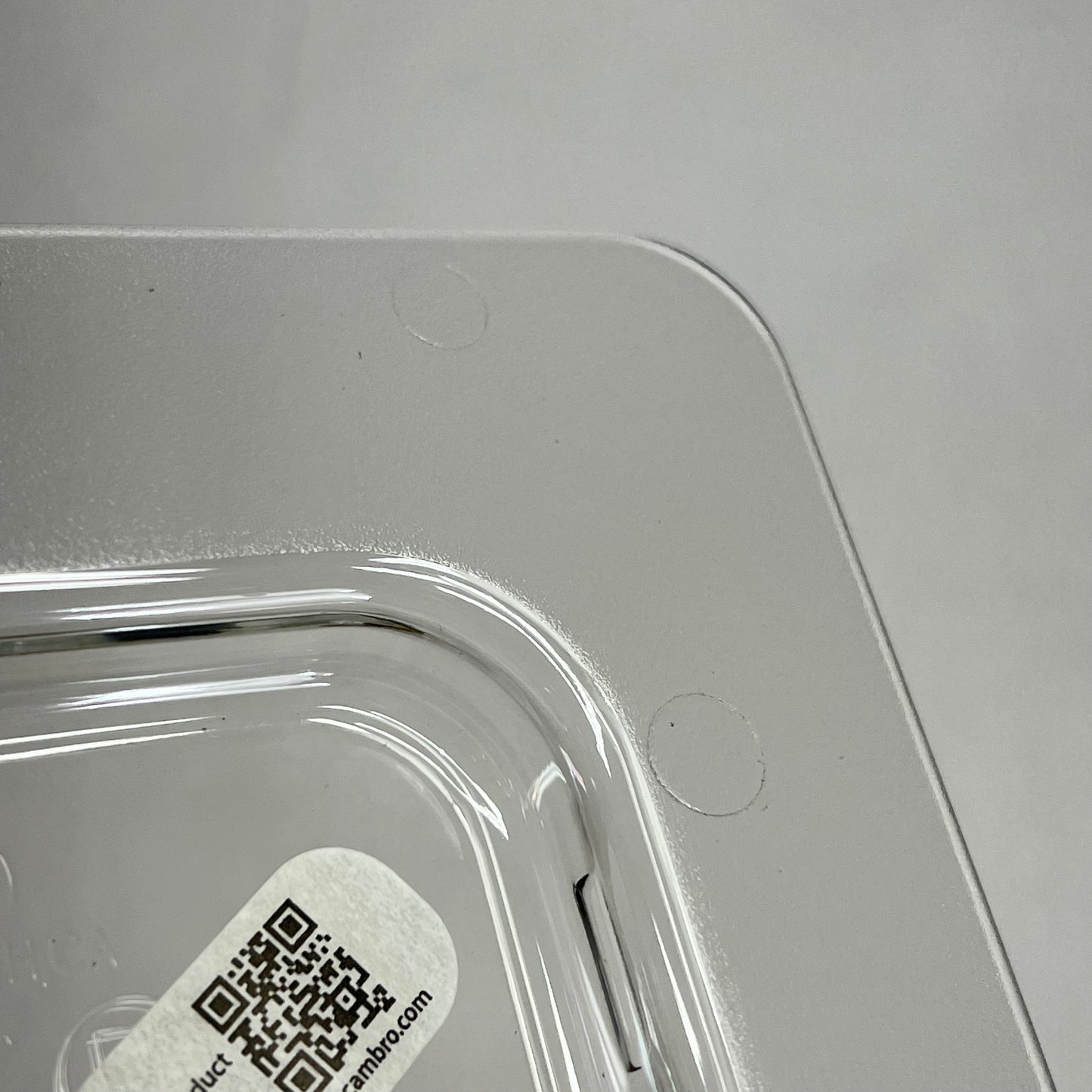 CAMBRO (7 PACK, 2 EACH) Square Cold Fest Flat Pan Lids 1/6 Sz Clear 60CFC135