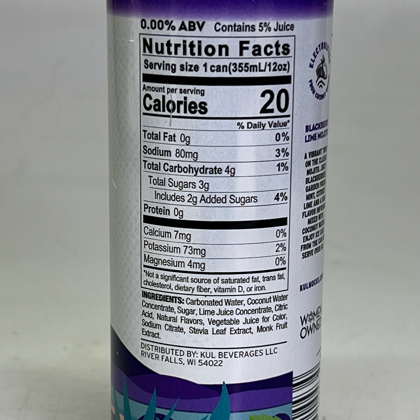 ZA@ KUL MOCKS (6 PACK) Non-Alcoholic Cocktail Mixers, Variety Party Box, 0.00% ABV 12 fl oz BB 10/25 (AS-IS) G