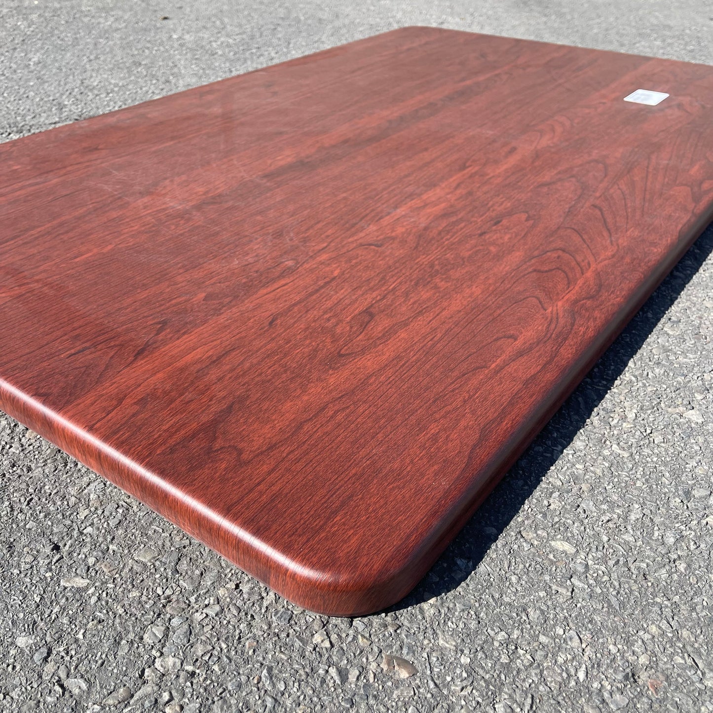 LANCASTER Rectangular Thermo-Formed Table Top 48"x30"x1" Red Mahogany Finish