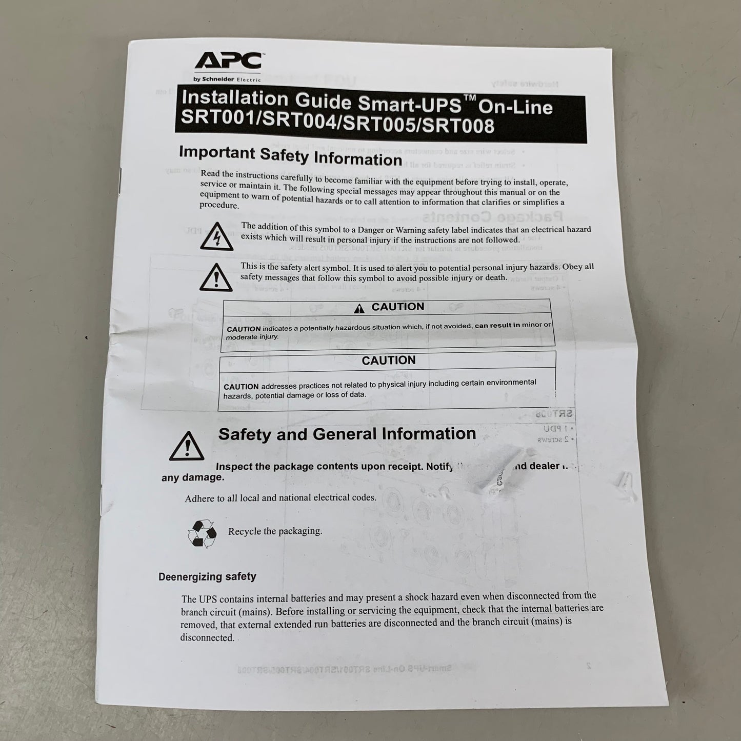 APC Smart-UPS SRT Power Distribution Unit 5.31"x11.73"x3.70" SRT008