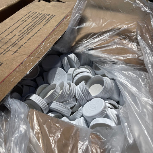 ZA@ Pallet of PHOENIX Safety Lids for Medicine Bottles White 045CRCSTPTA (New)